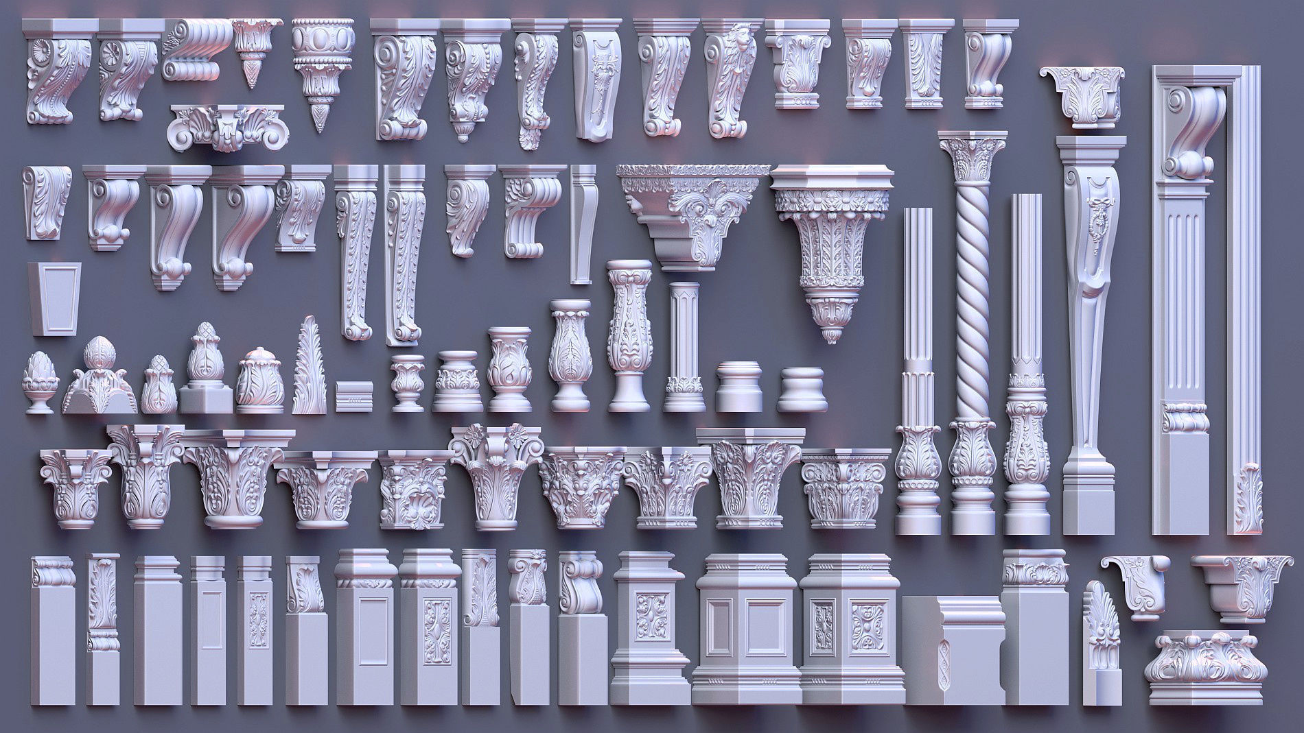 Pearlworks 80 items collection  3D model_5