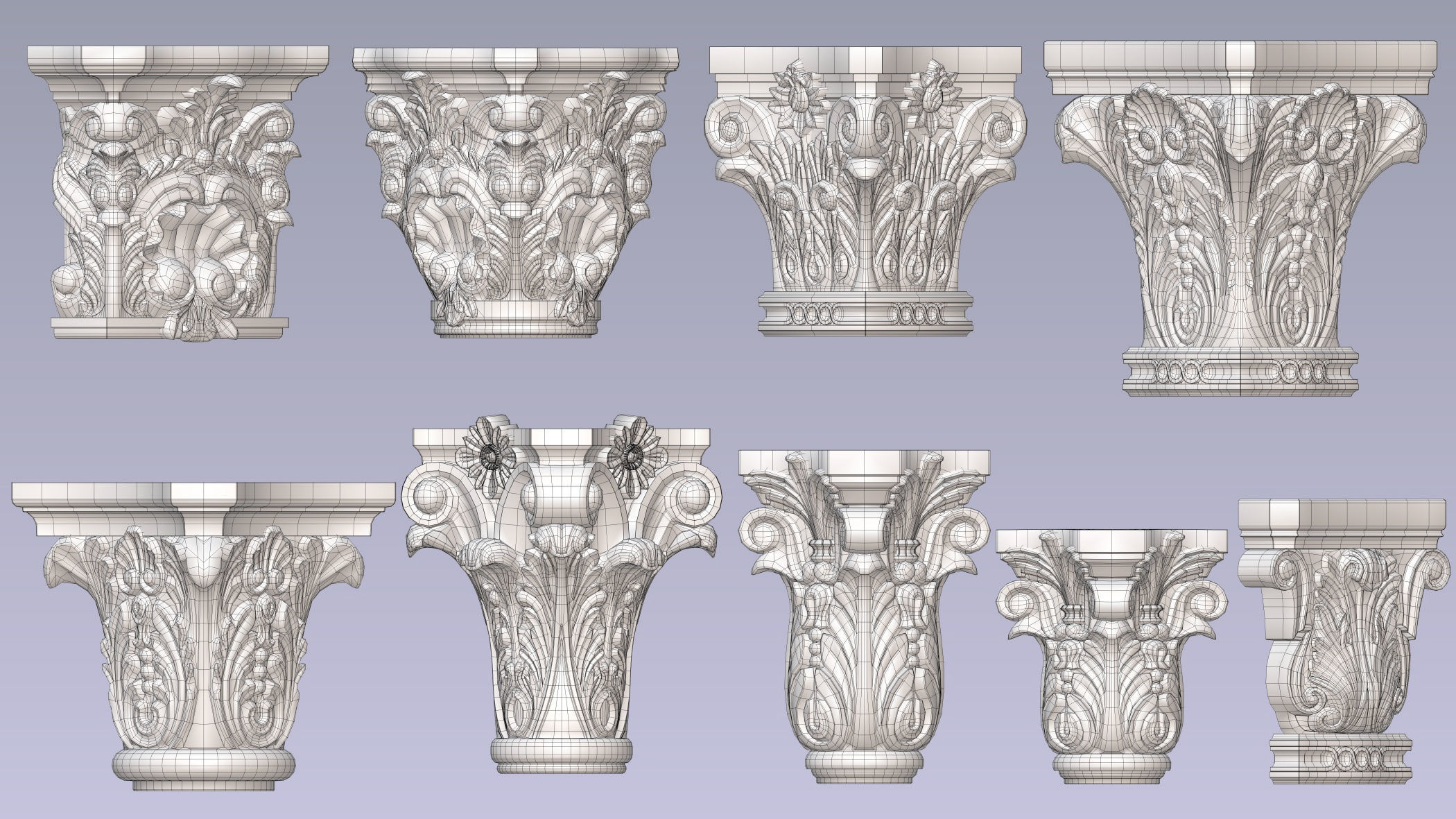 Pearlworks 80 items collection  3D model_11