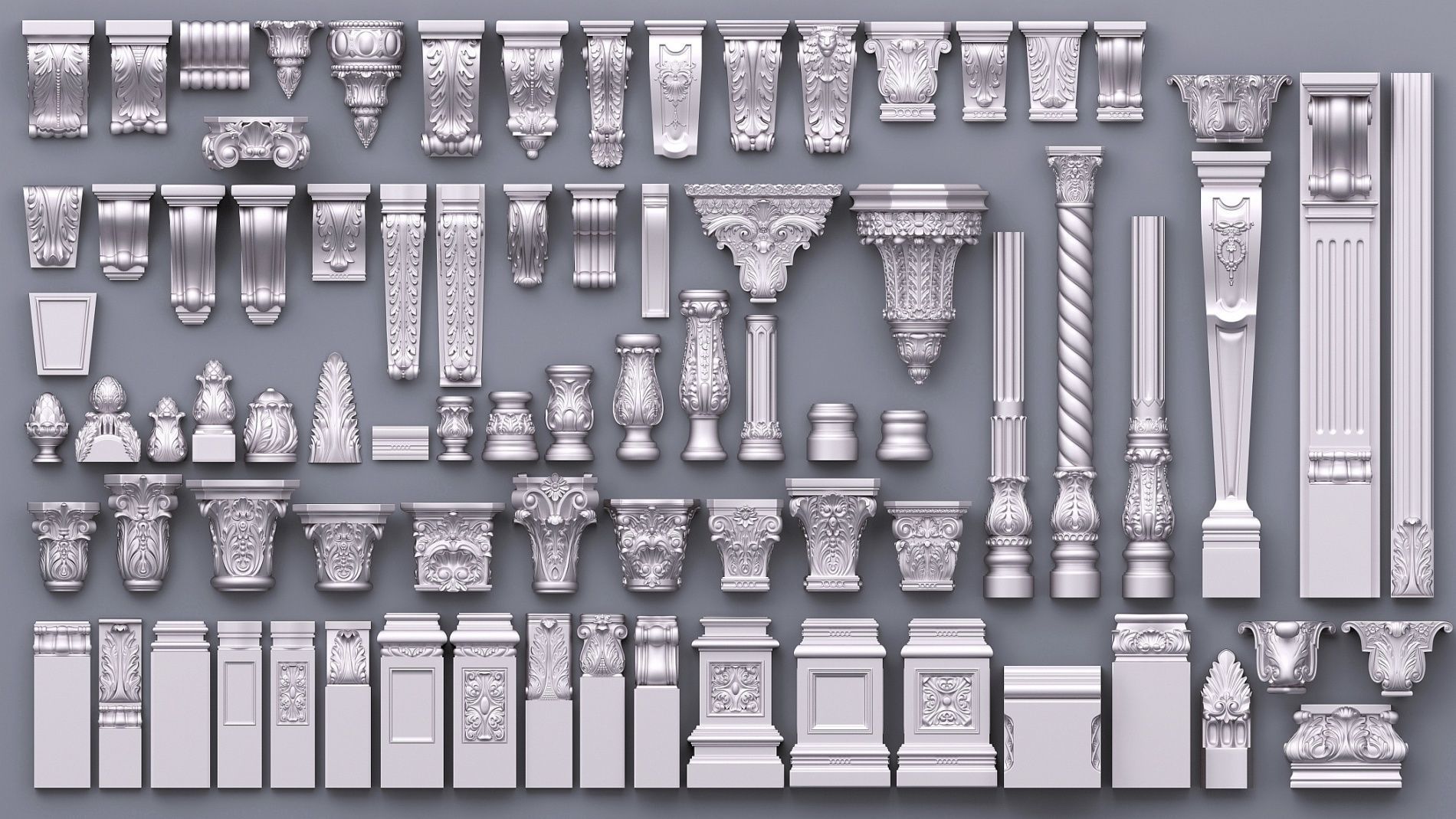 Pearlworks 80 items collection  3D model_2