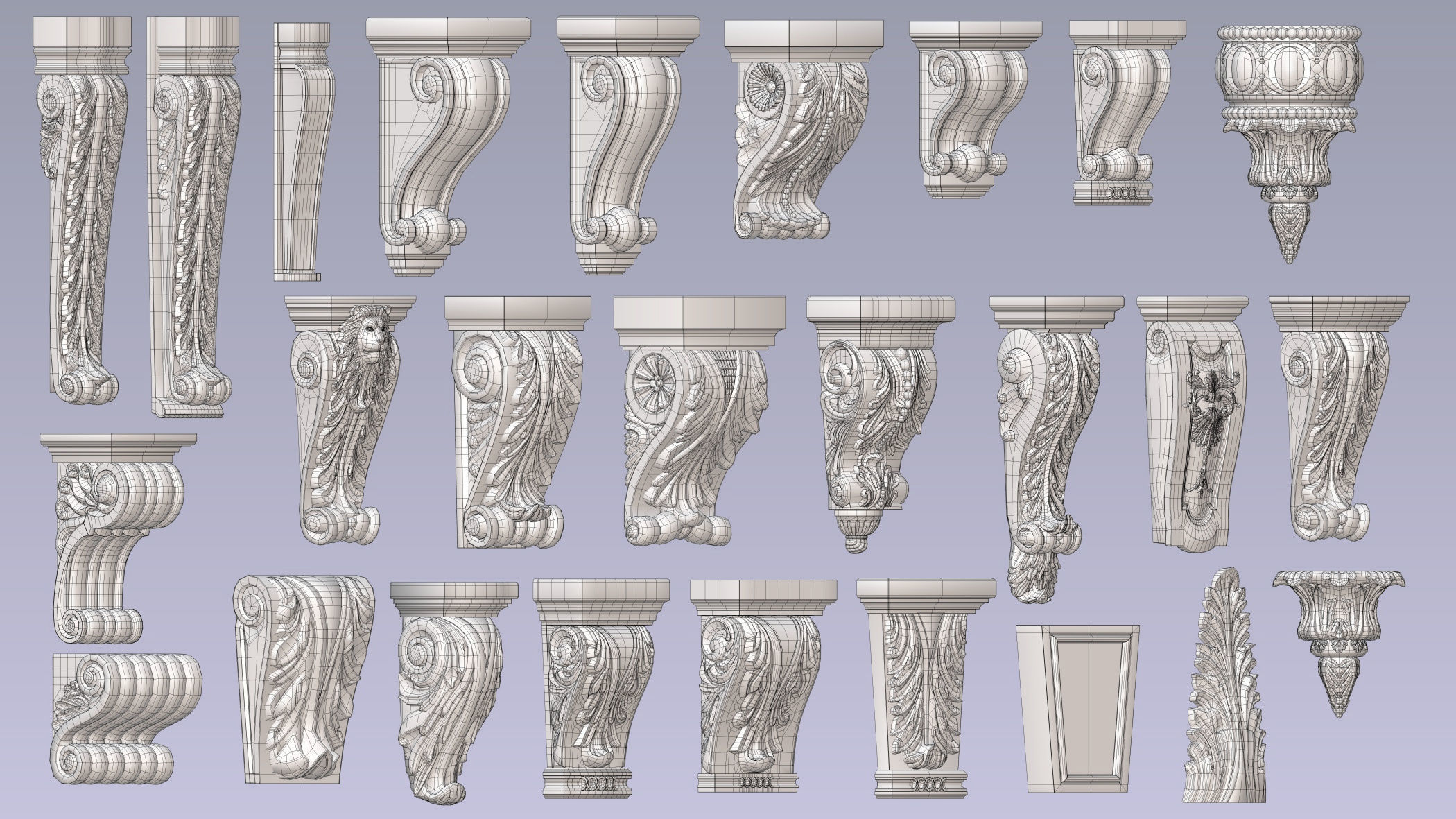 Pearlworks 80 items collection  3D model_14