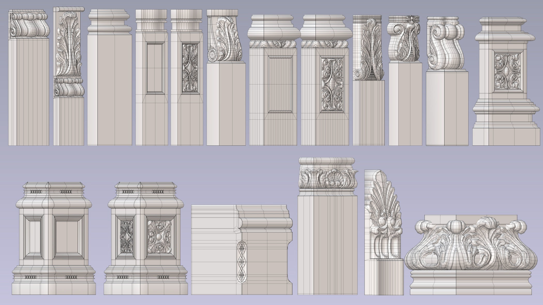 Pearlworks 80 items collection  3D model_12