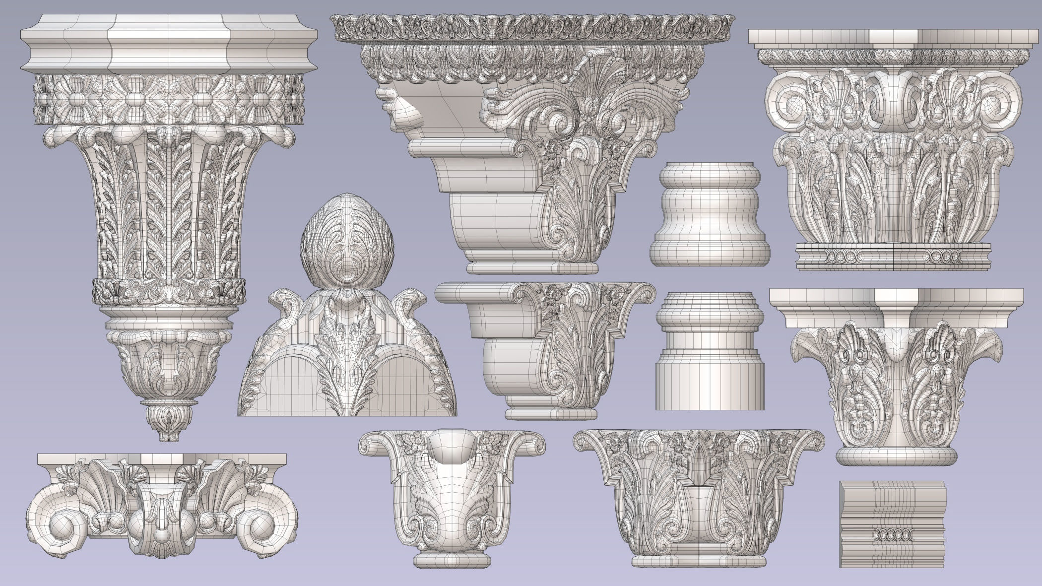 Pearlworks 80 items collection  3D model_10