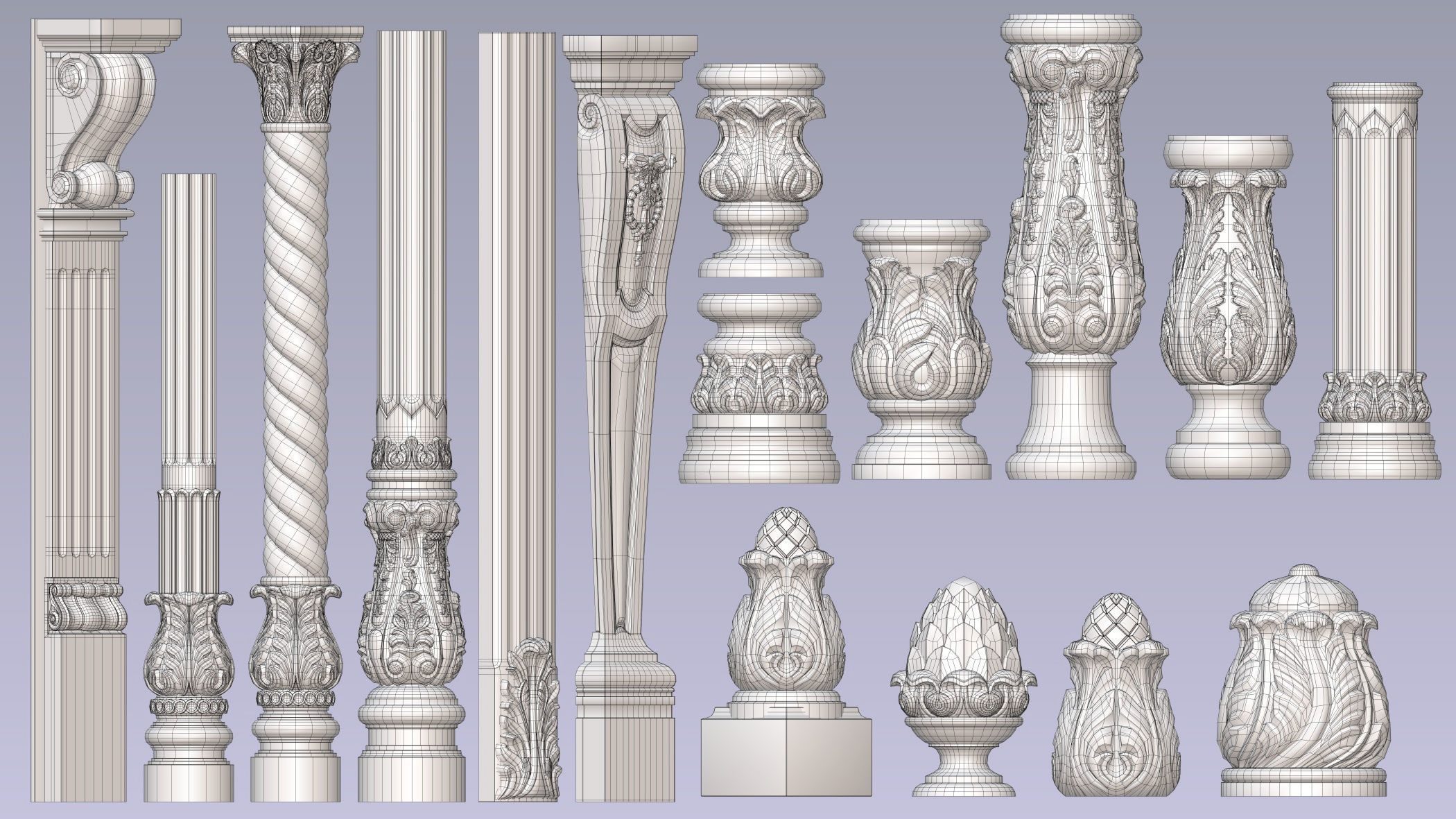 Pearlworks 80 items collection  3D model_13