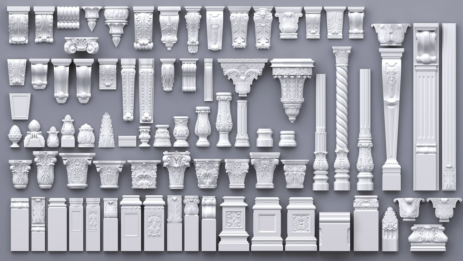 Pearlworks 80 items collection  3D model_8