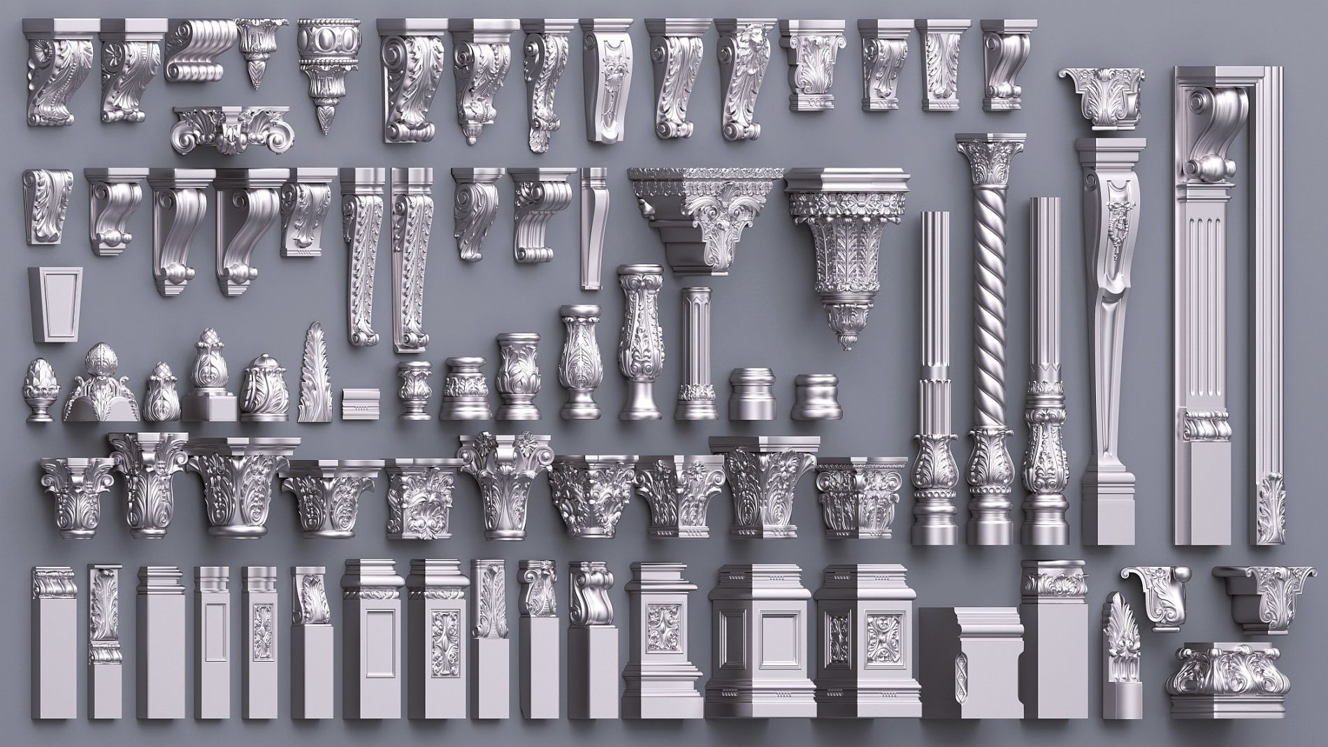 Pearlworks 80 items collection  3D model_7