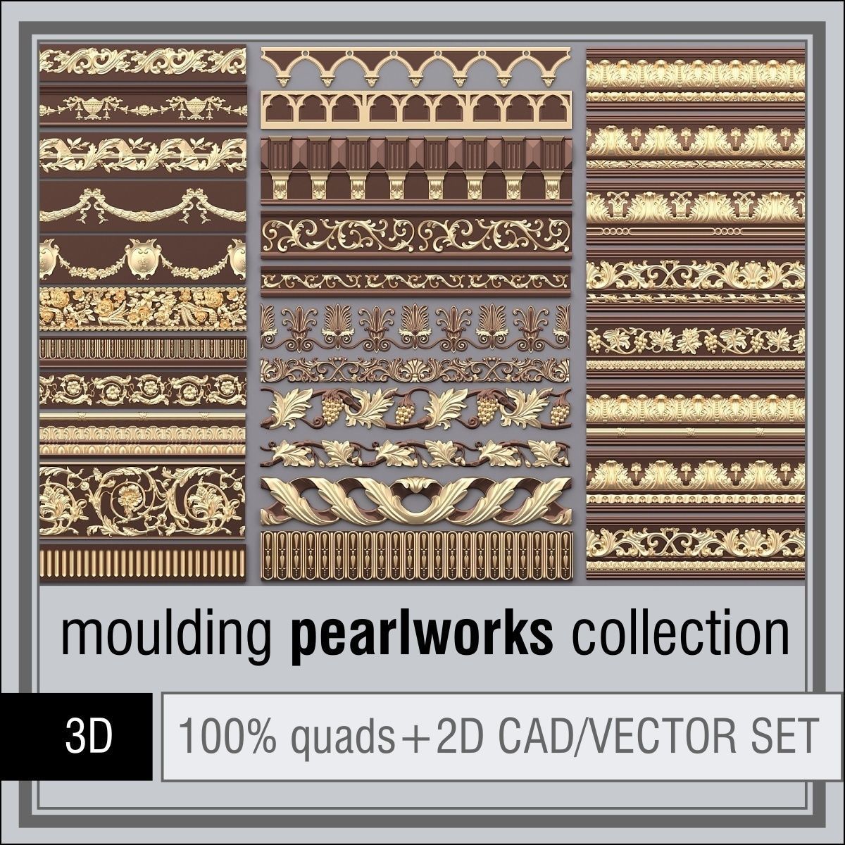 Pearlworks moulding collection 3D model