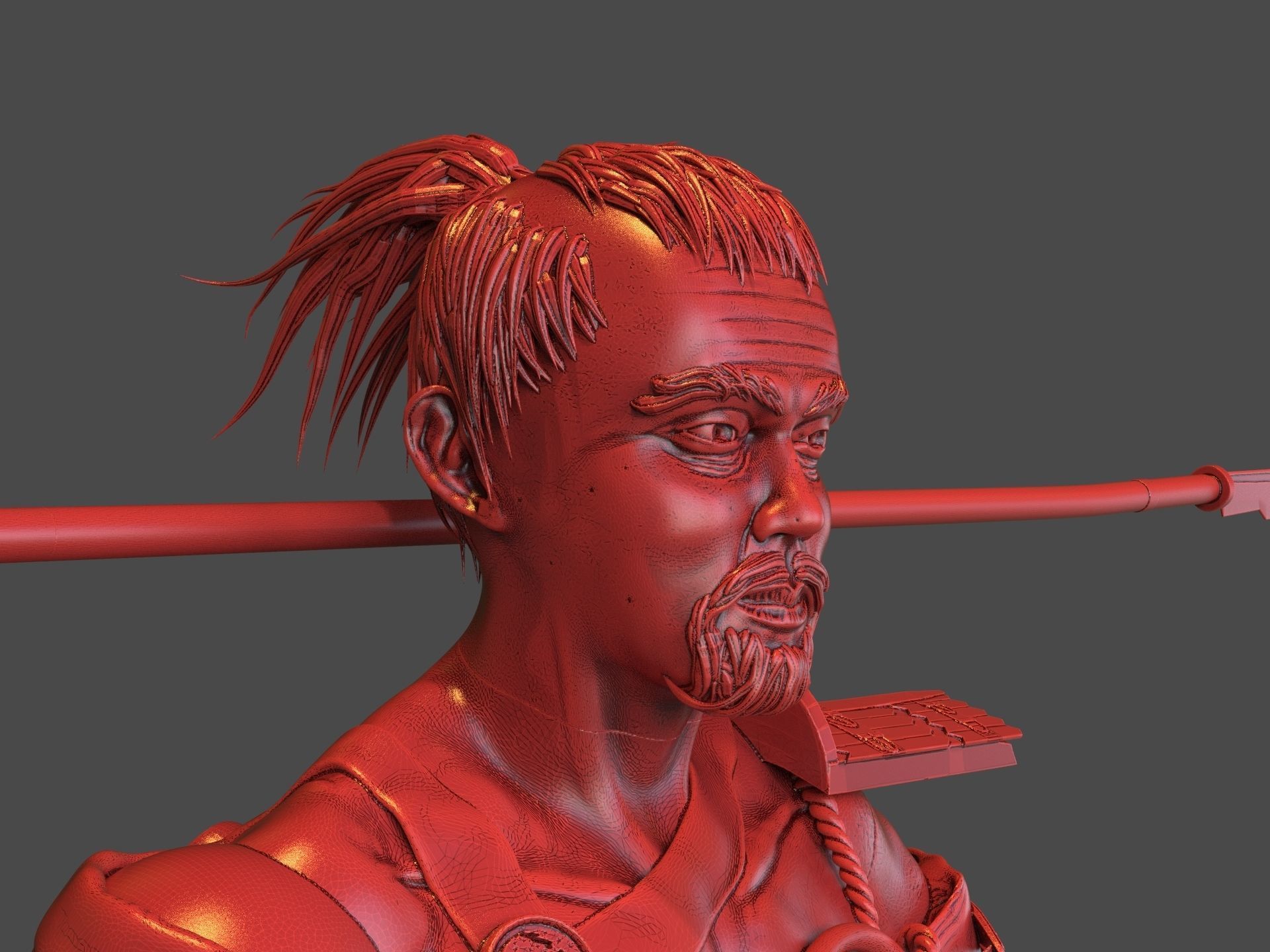 Steampunk Samurai 3D print model_22