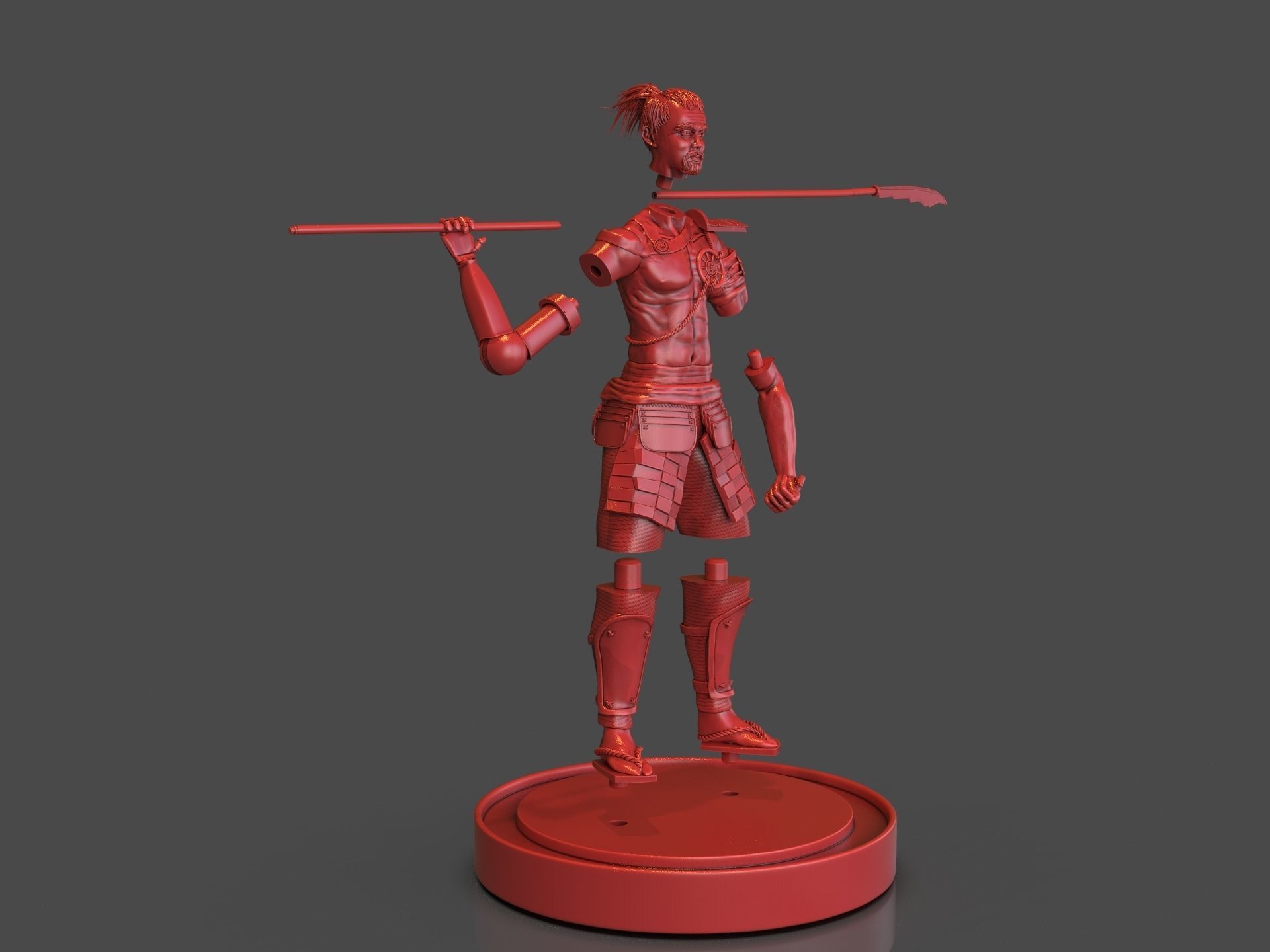 Steampunk Samurai 3D print model_30