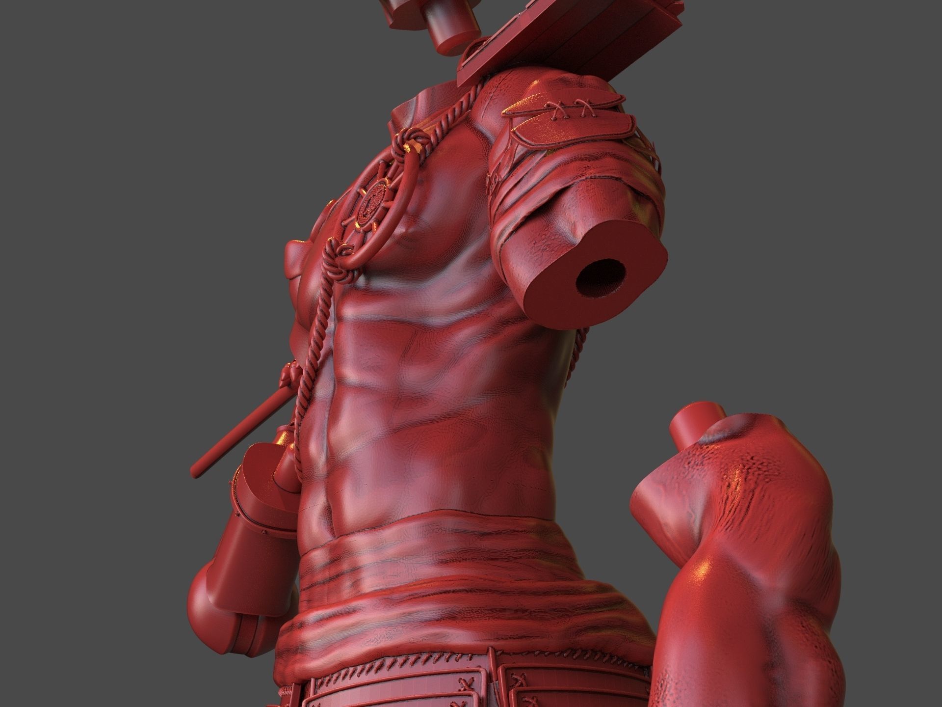 Steampunk Samurai 3D print model_33