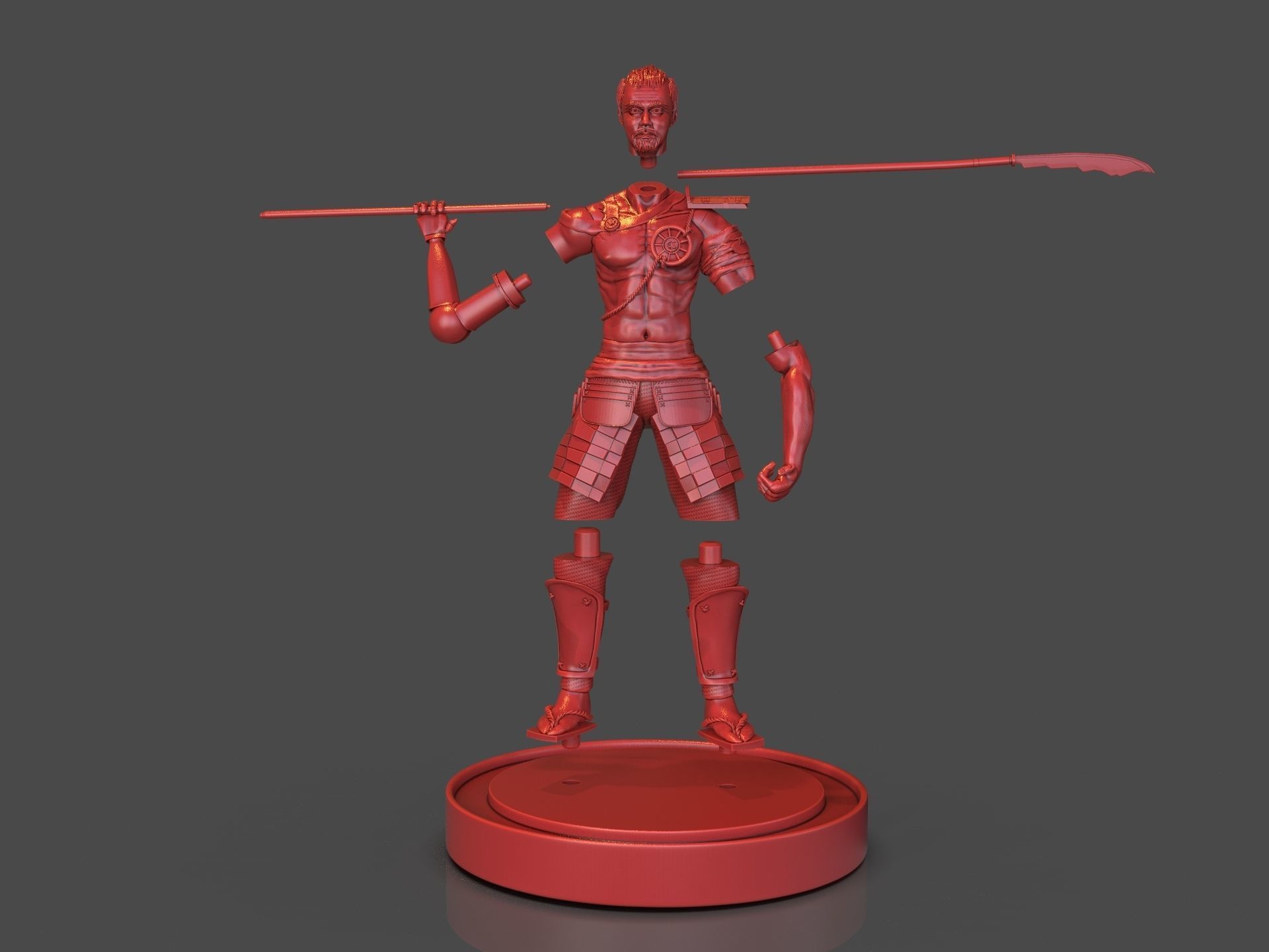 Steampunk Samurai 3D print model_24