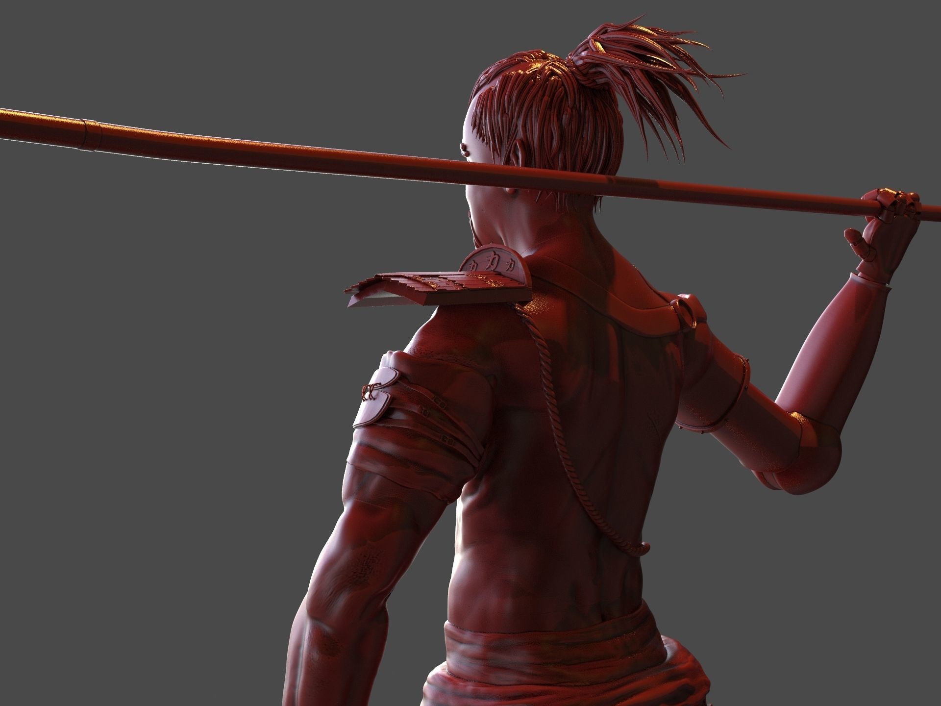 Steampunk Samurai 3D print model_13
