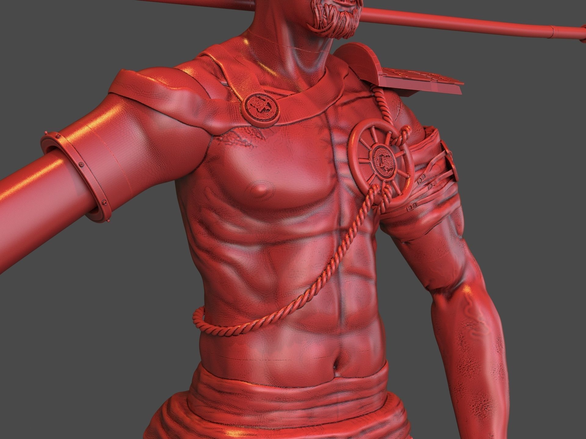 Steampunk Samurai 3D print model_19