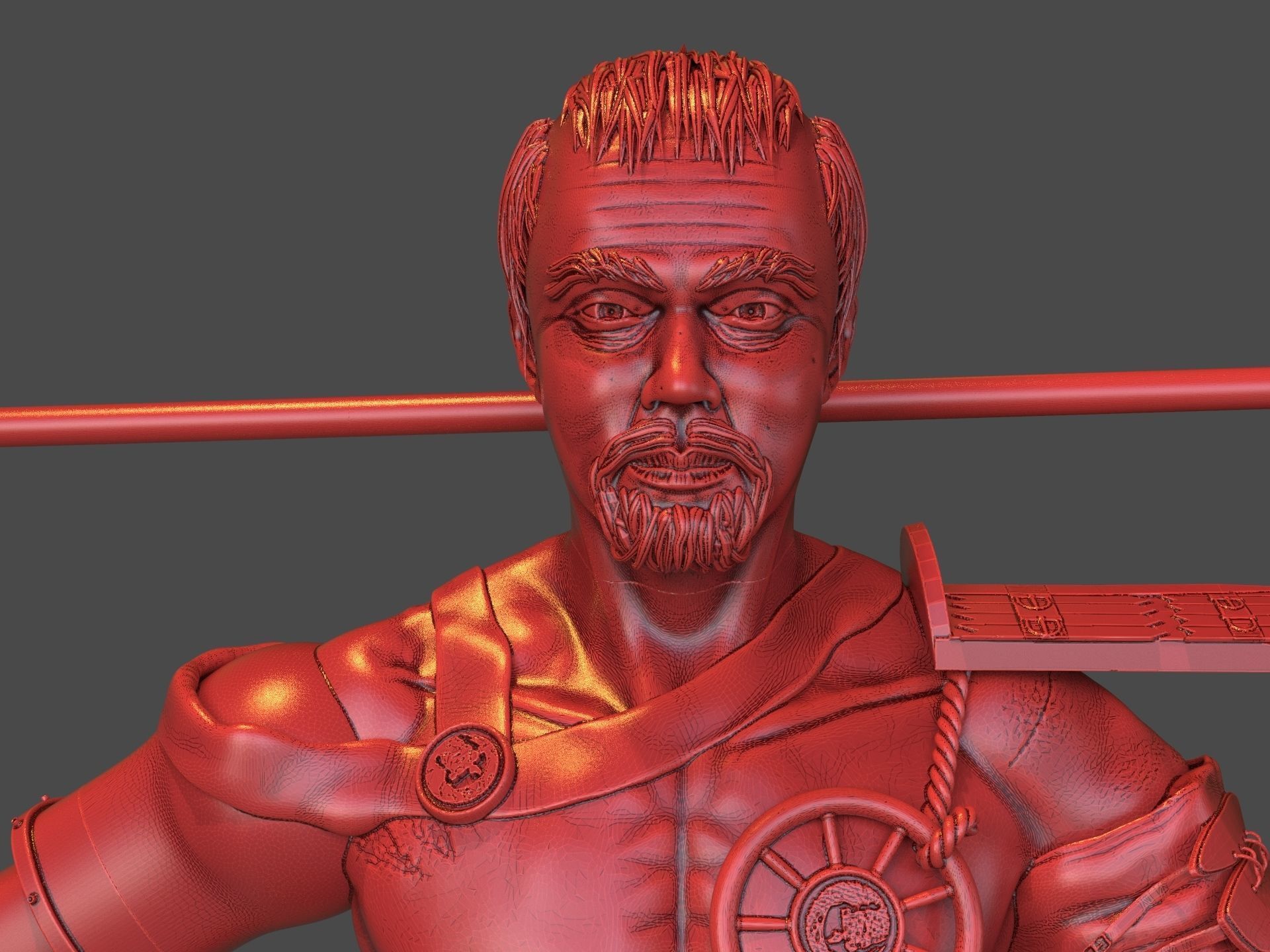 Steampunk Samurai 3D print model_21