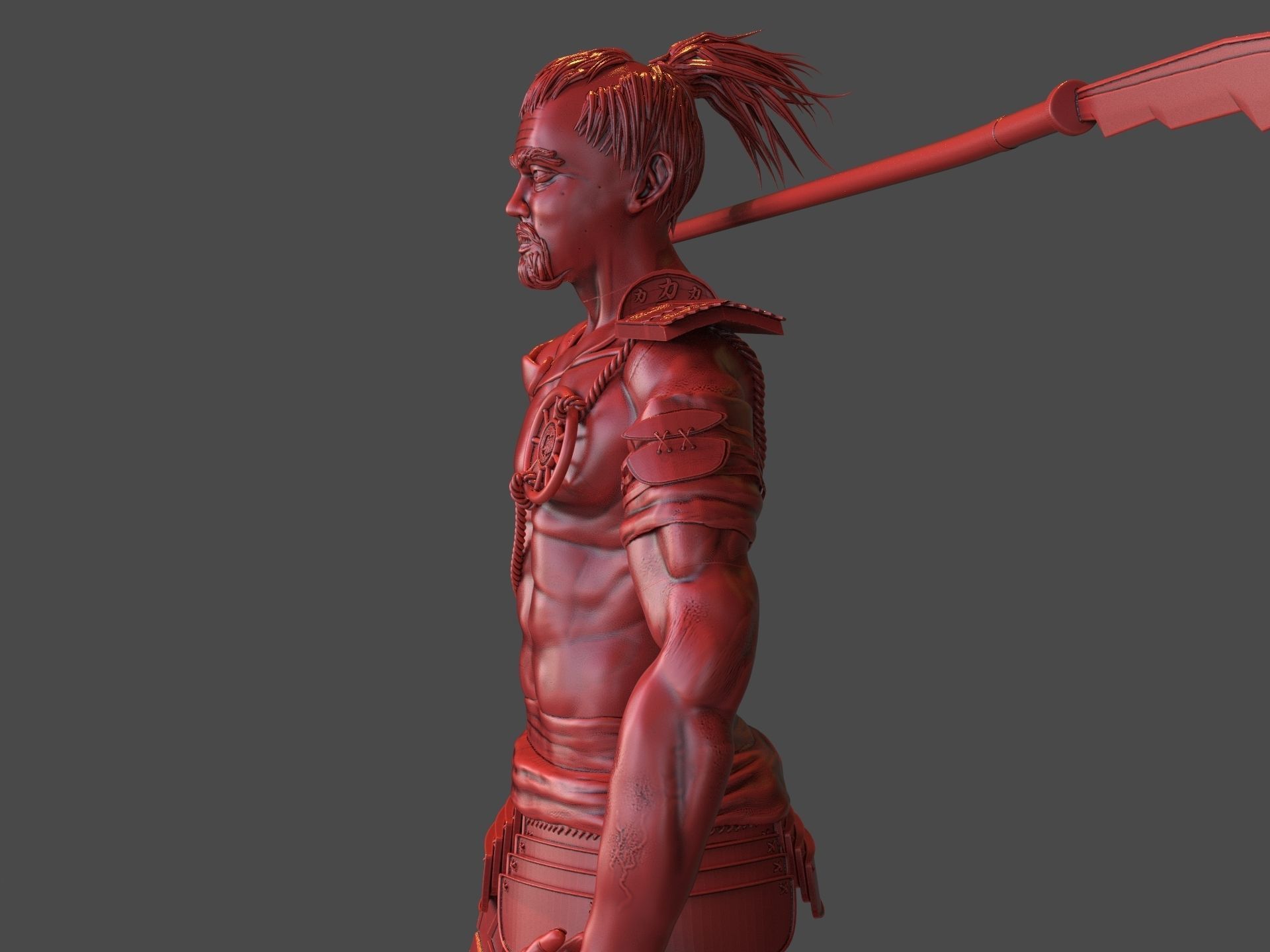 Steampunk Samurai 3D print model_12