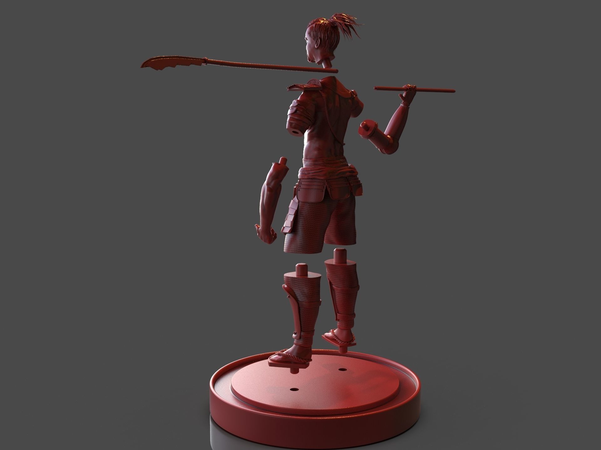 Steampunk Samurai 3D print model_27