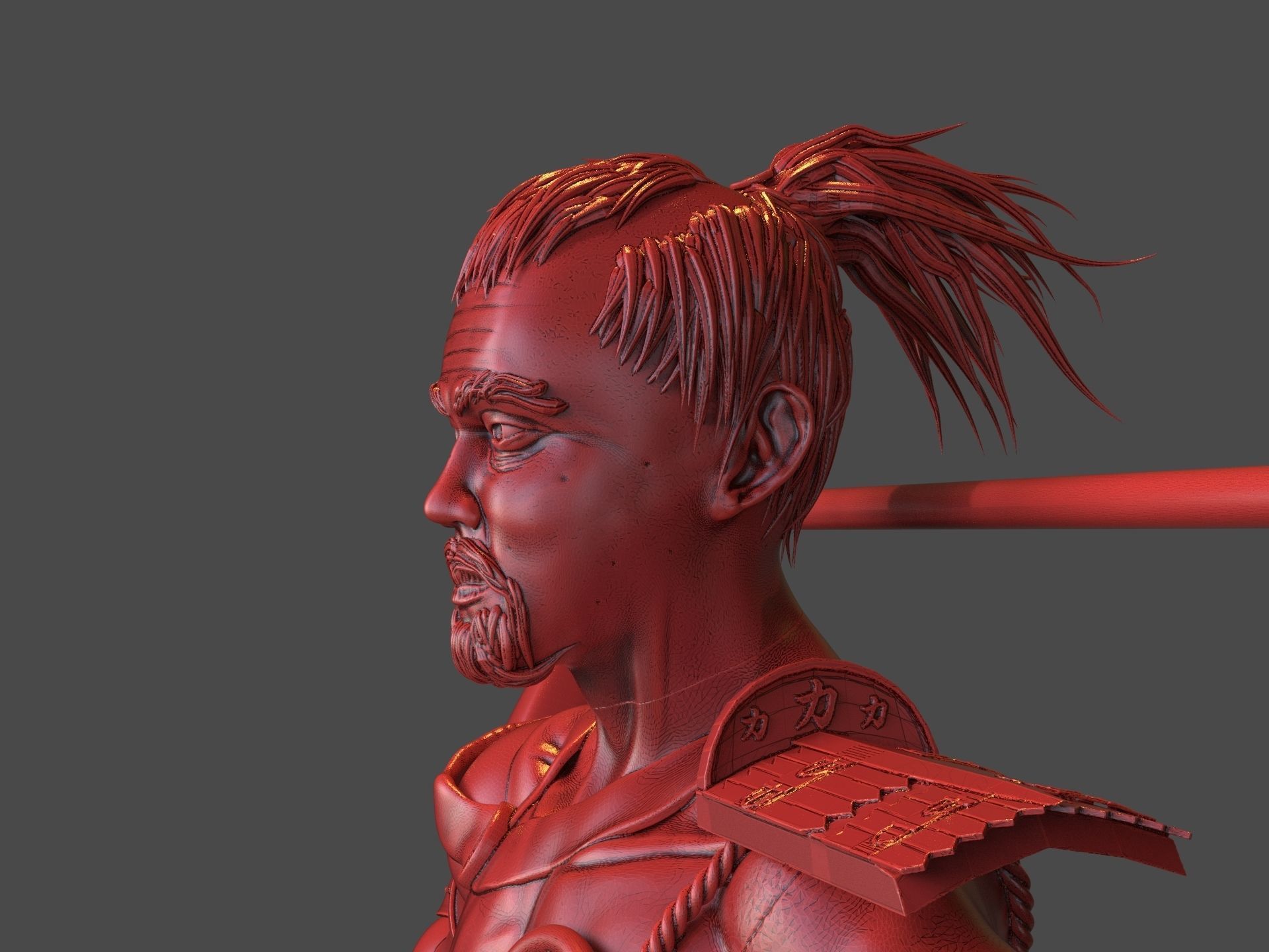 Steampunk Samurai 3D print model_23