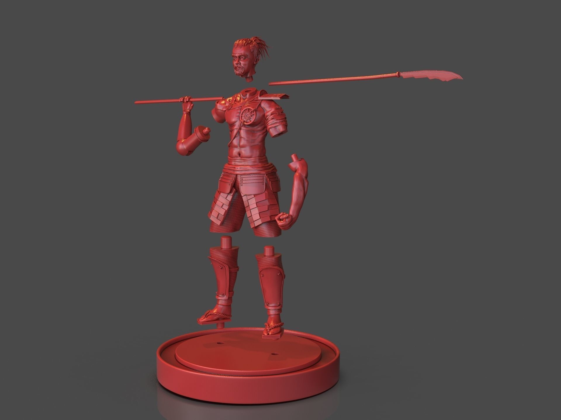 Steampunk Samurai 3D print model_25