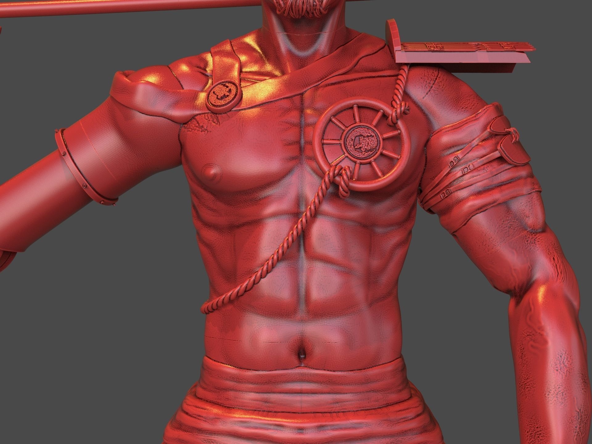 Steampunk Samurai 3D print model_20