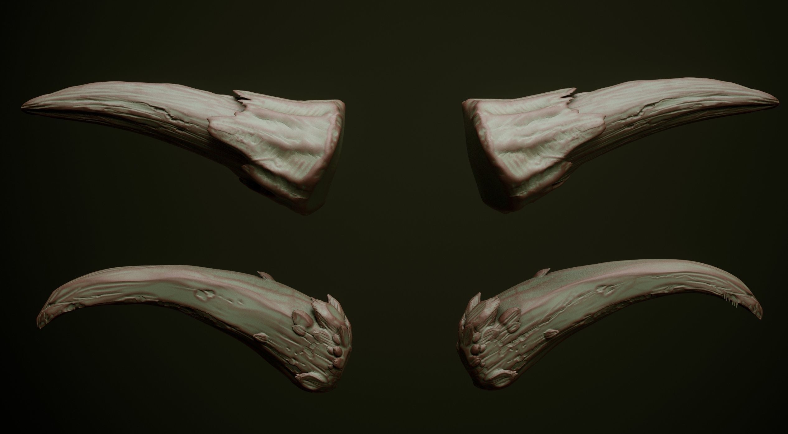 HORNS - 60 part IMM and VDM brush plus OBJs 3D model_26