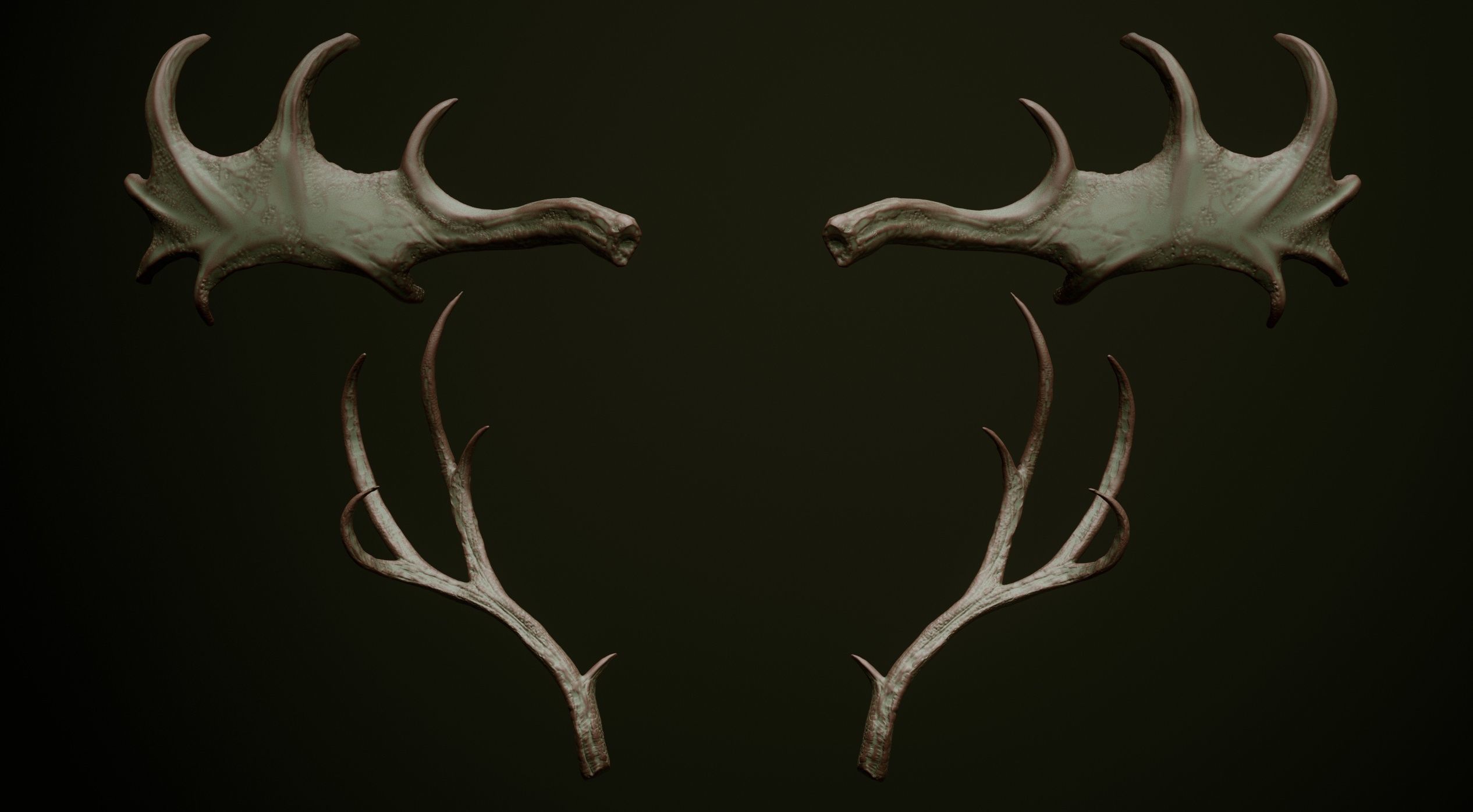 HORNS - 60 part IMM and VDM brush plus OBJs 3D model_22