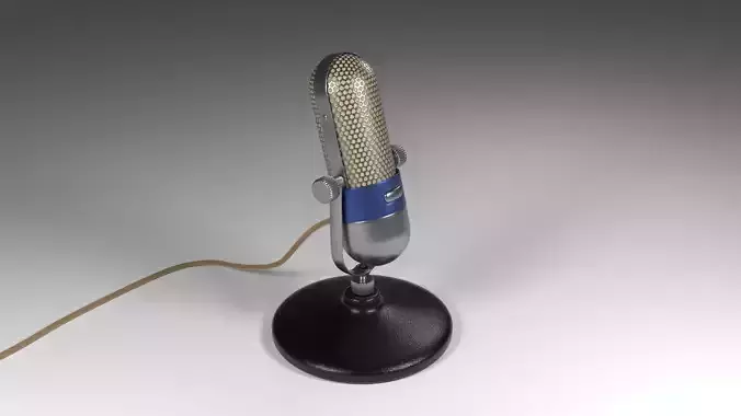 Vintage Microphone 3D model