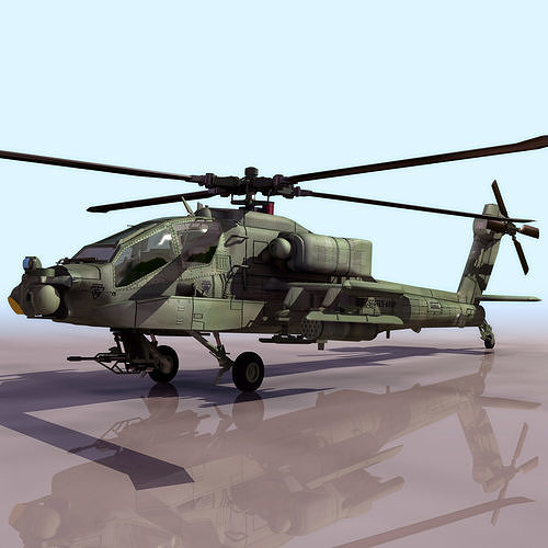 APACHE helicopter - helicopter 3D model
