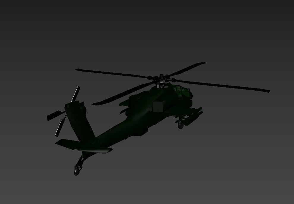 APACHE helicopter - helicopter 3D model_2