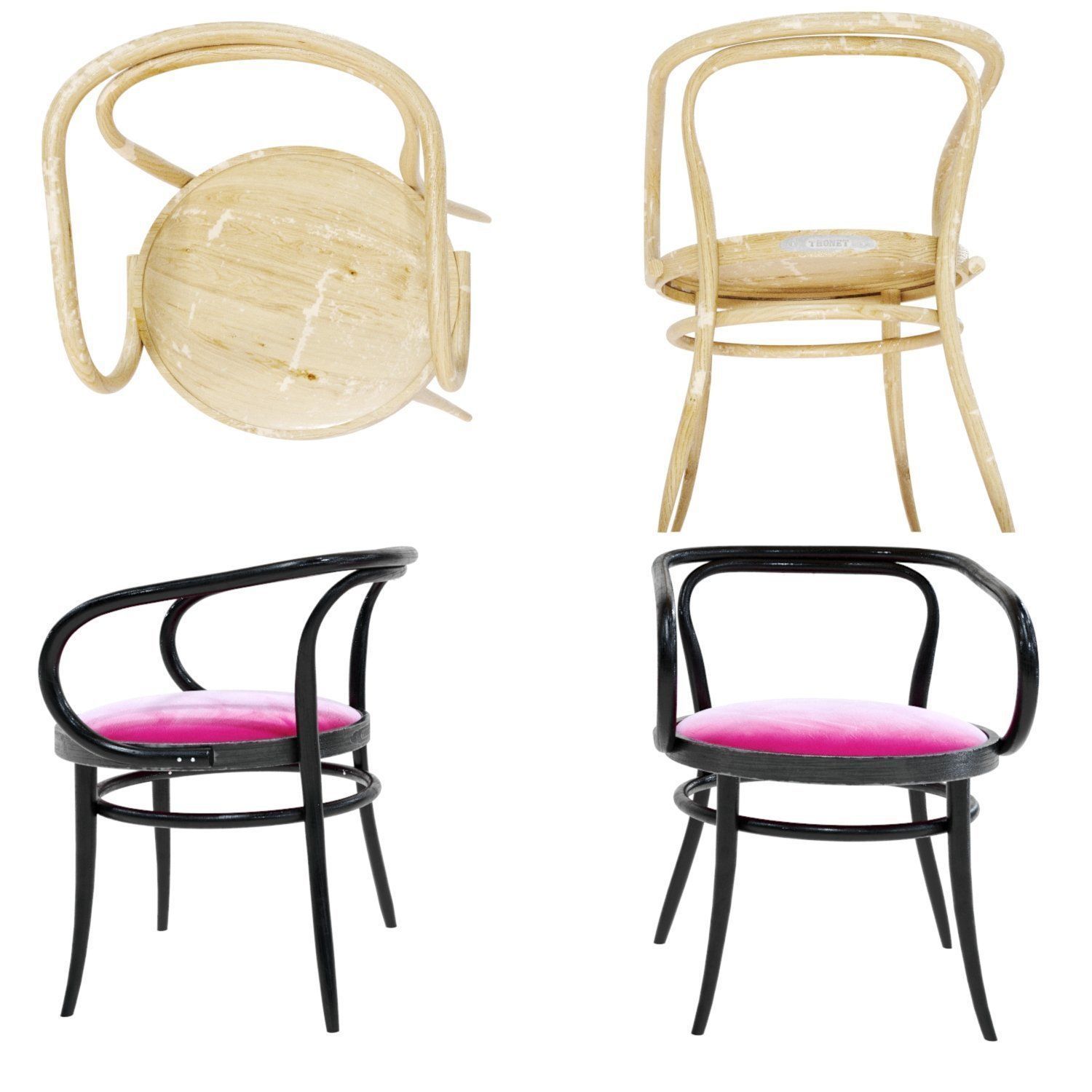 Thonet Chair 3D model_2