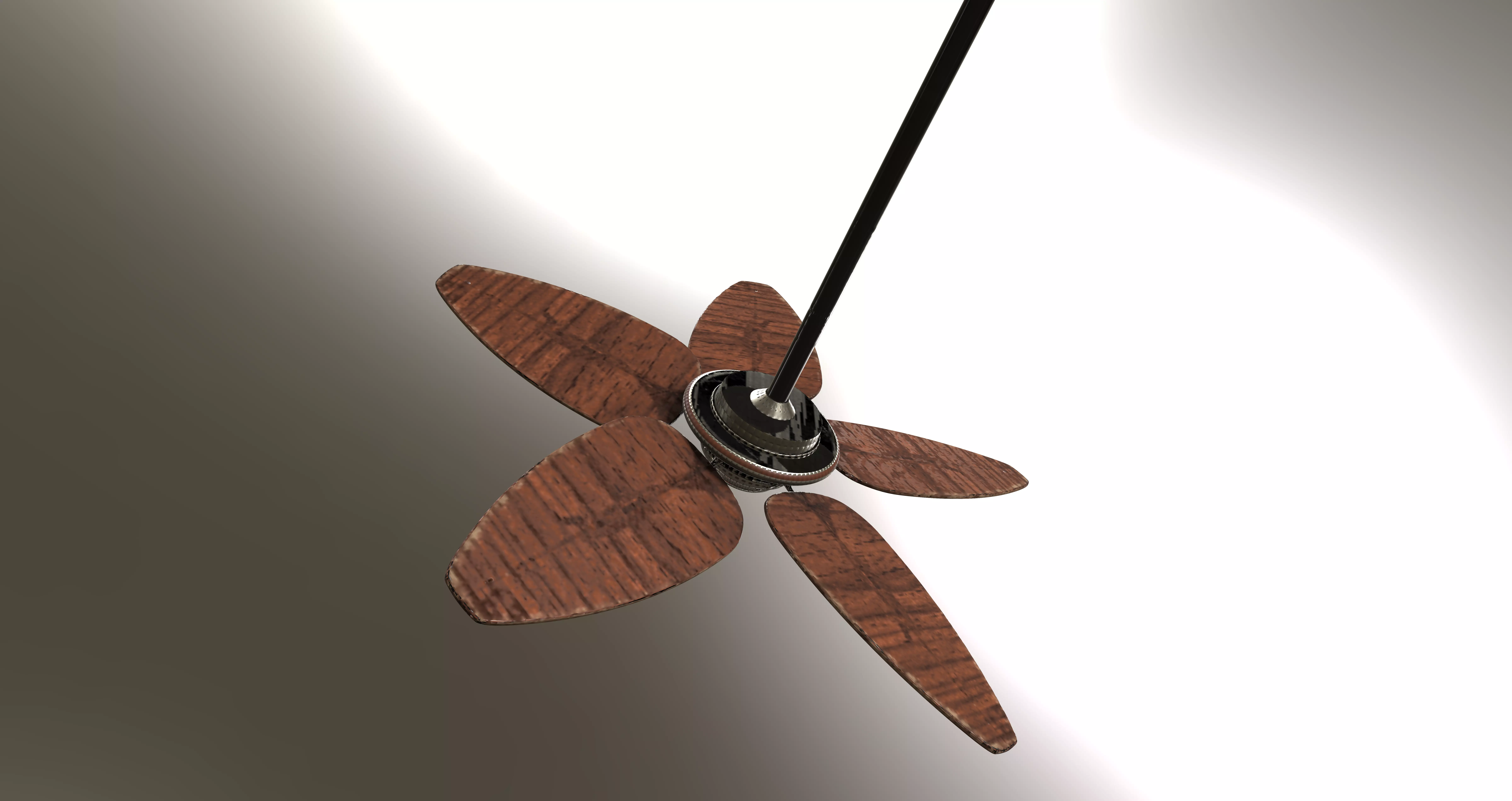 Palm Ceiling Fan Free 3D model_0