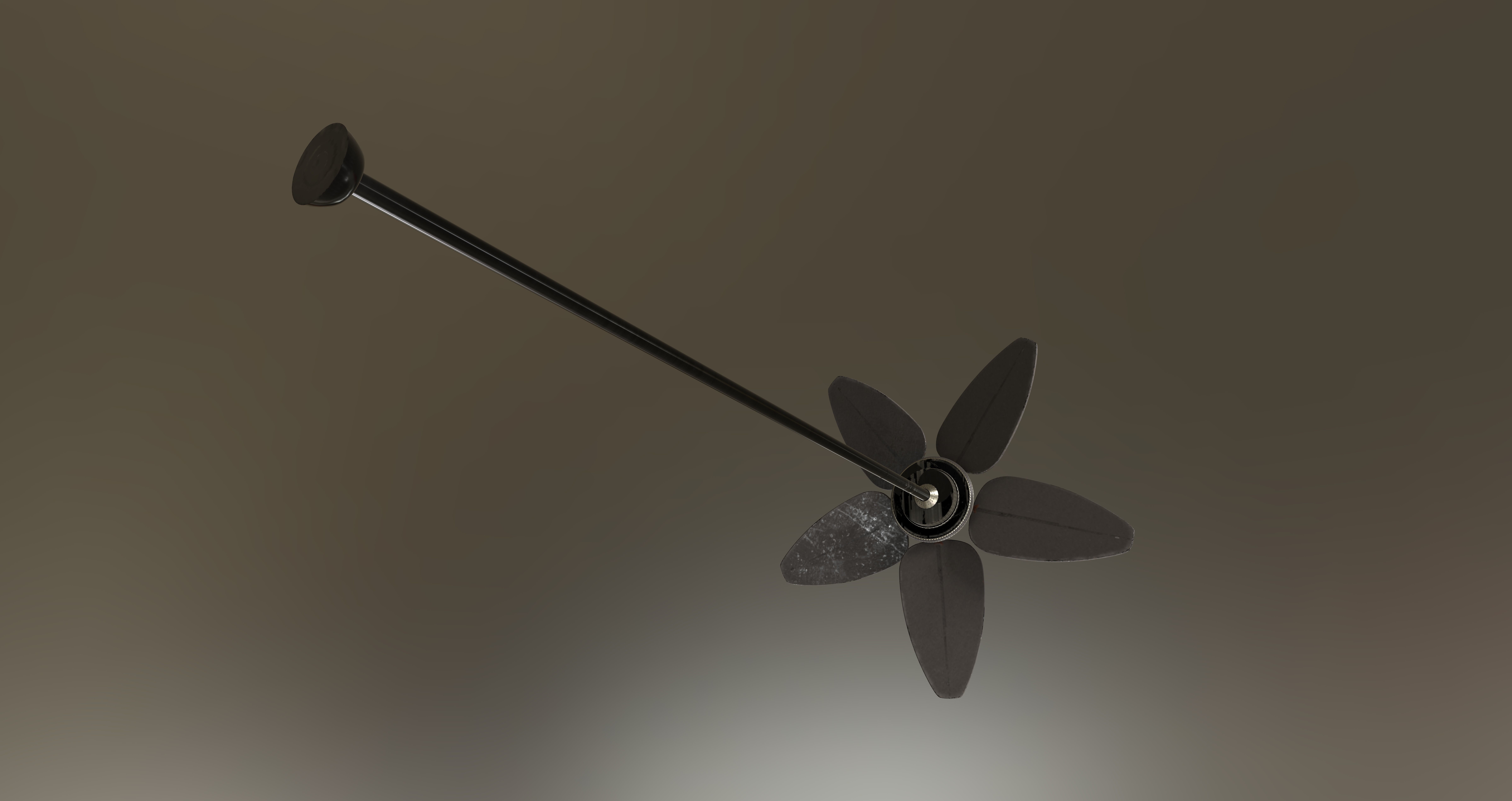 Palm Ceiling Fan Free 3D model_10