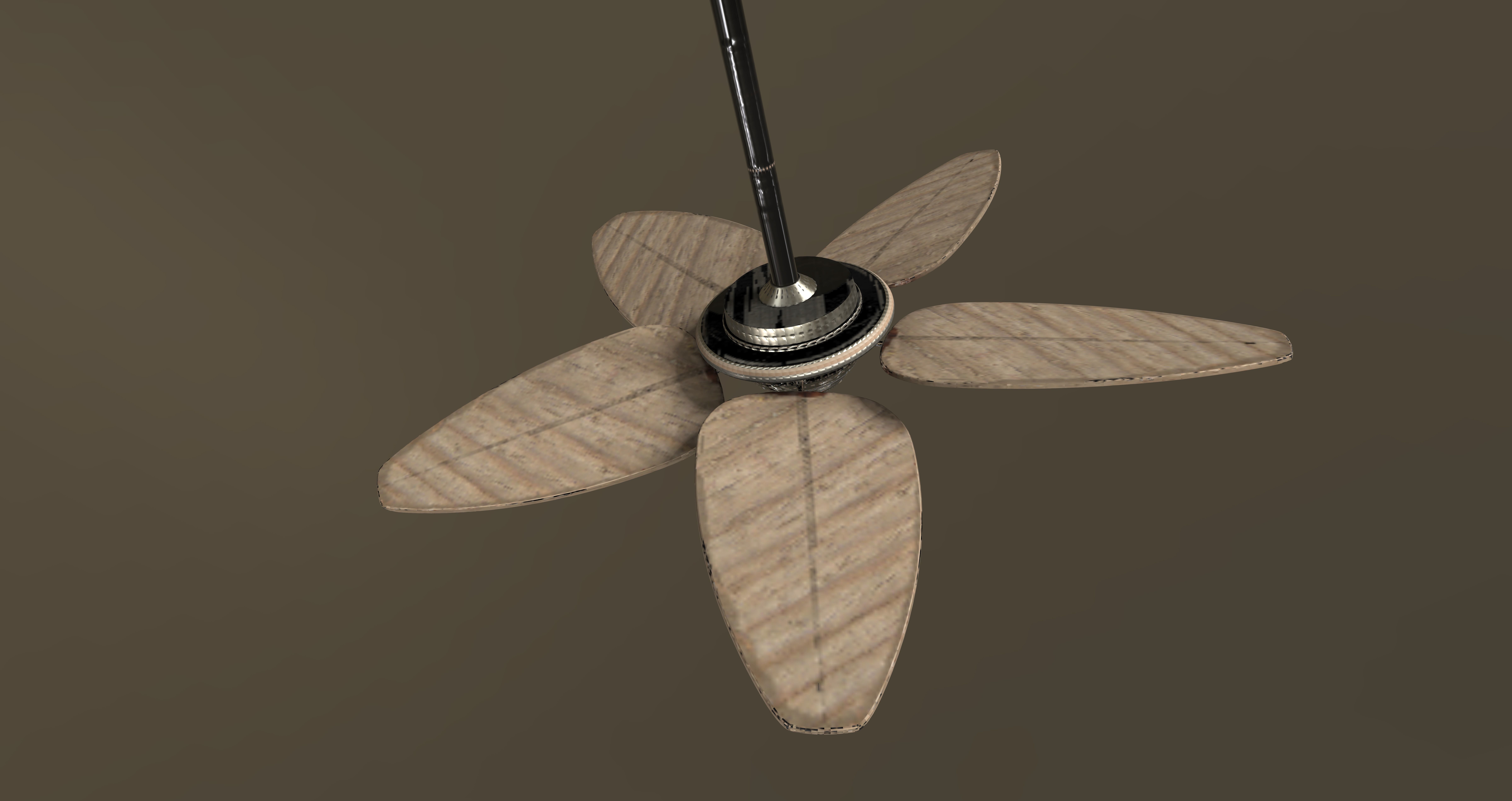 Palm Ceiling Fan Free 3D model_6