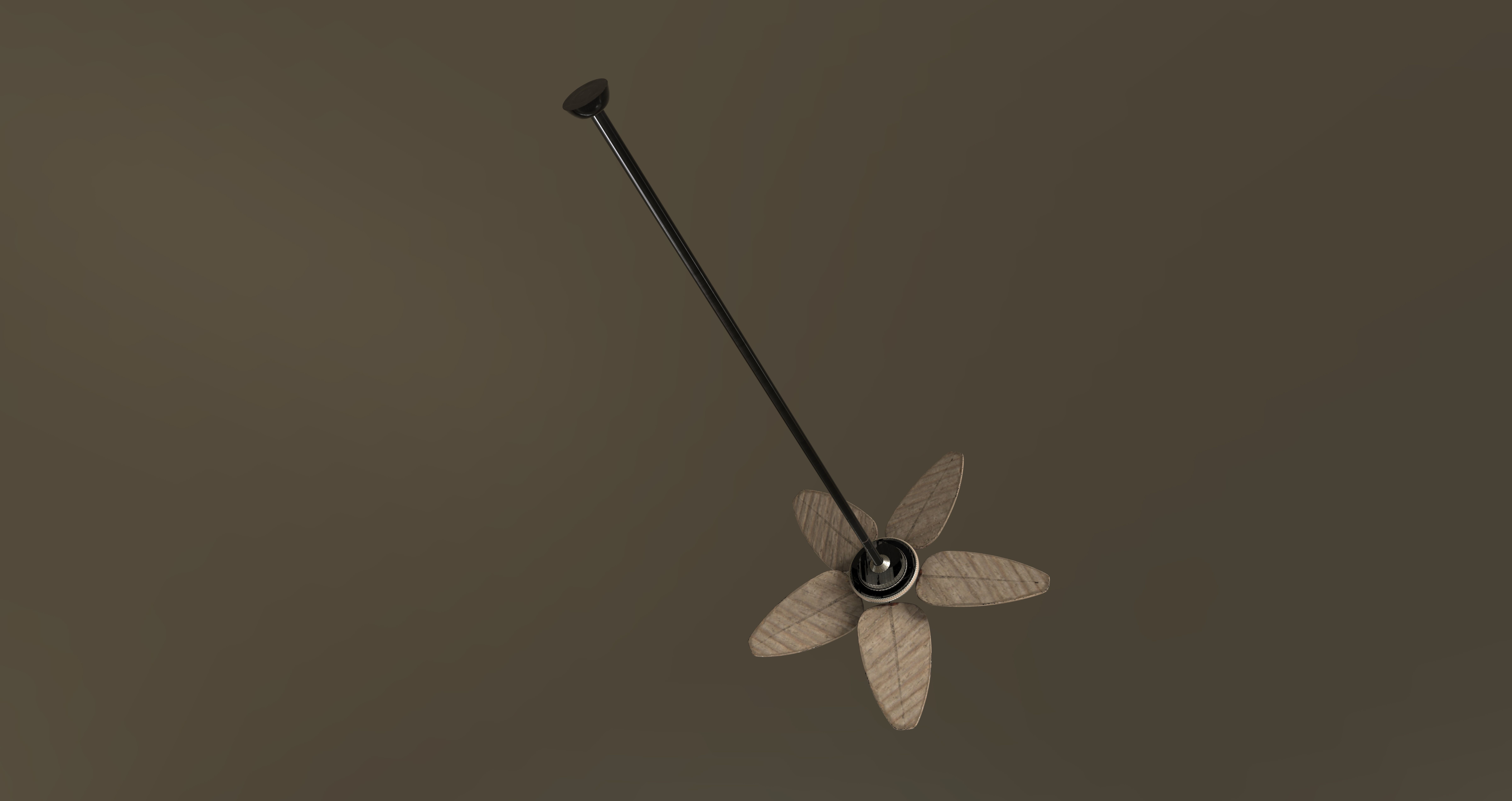 Palm Ceiling Fan Free 3D model_7