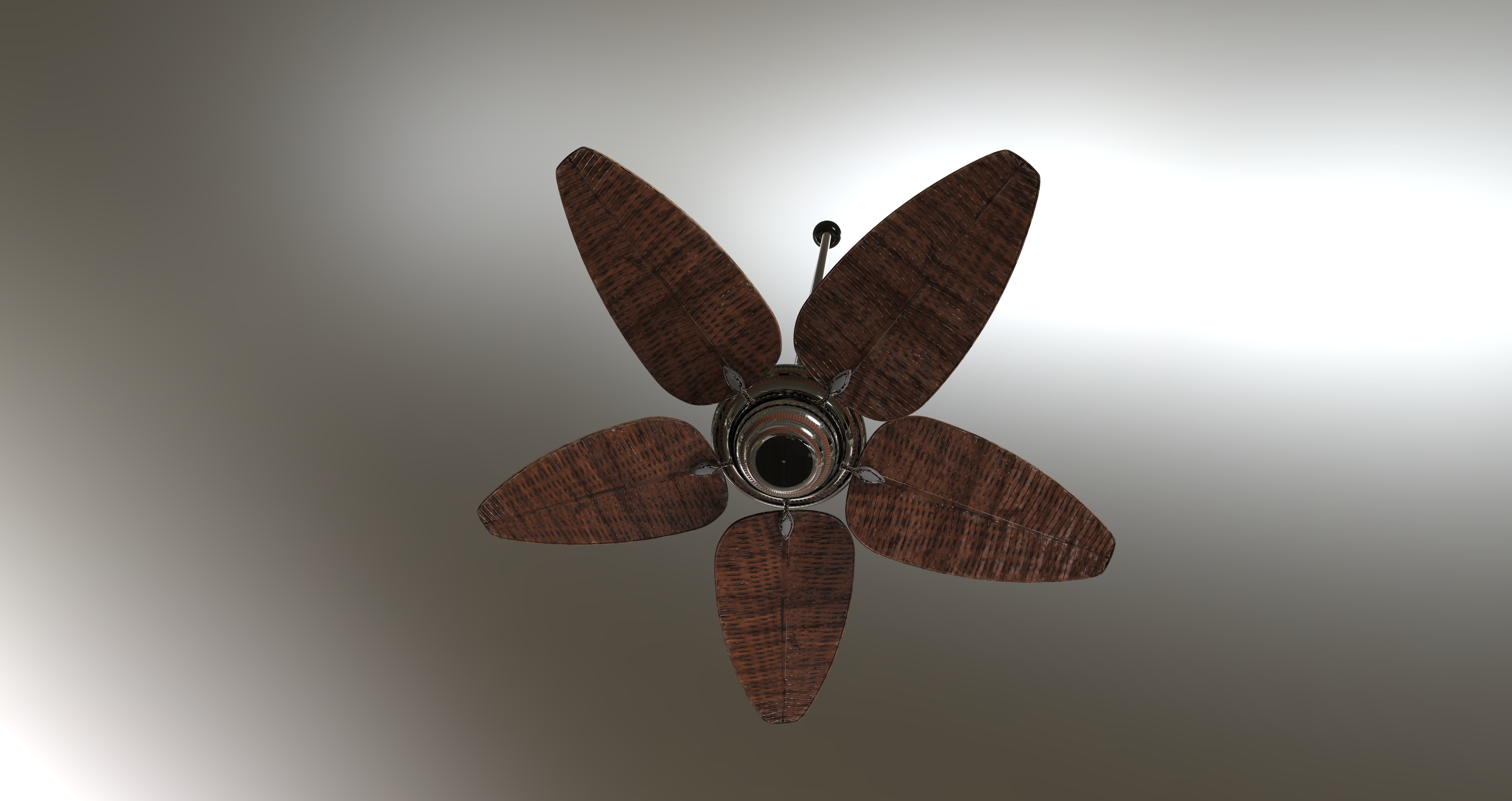 Palm Ceiling Fan Free 3D model_1
