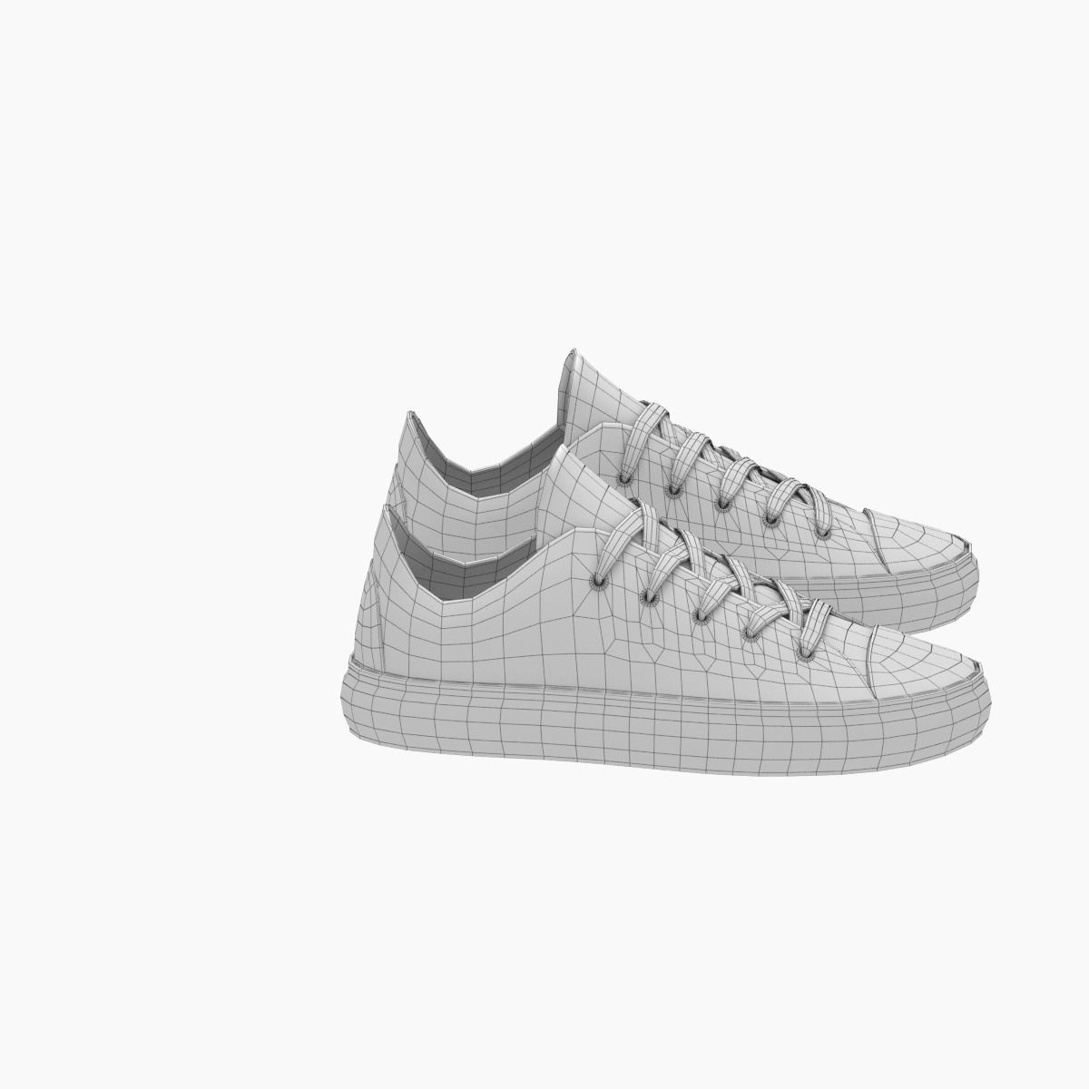 Sneakers for girl 3D model_16