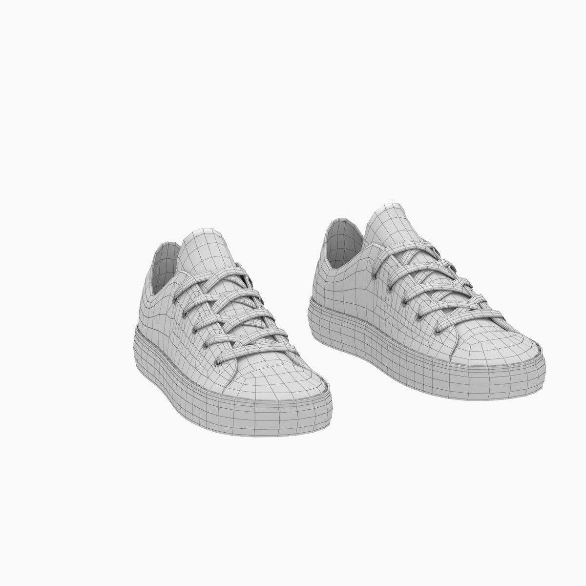 Sneakers for girl 3D model_14