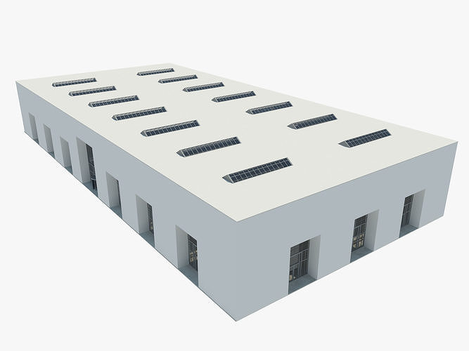 Exhibition Hall Warehouse 3 3D model 5