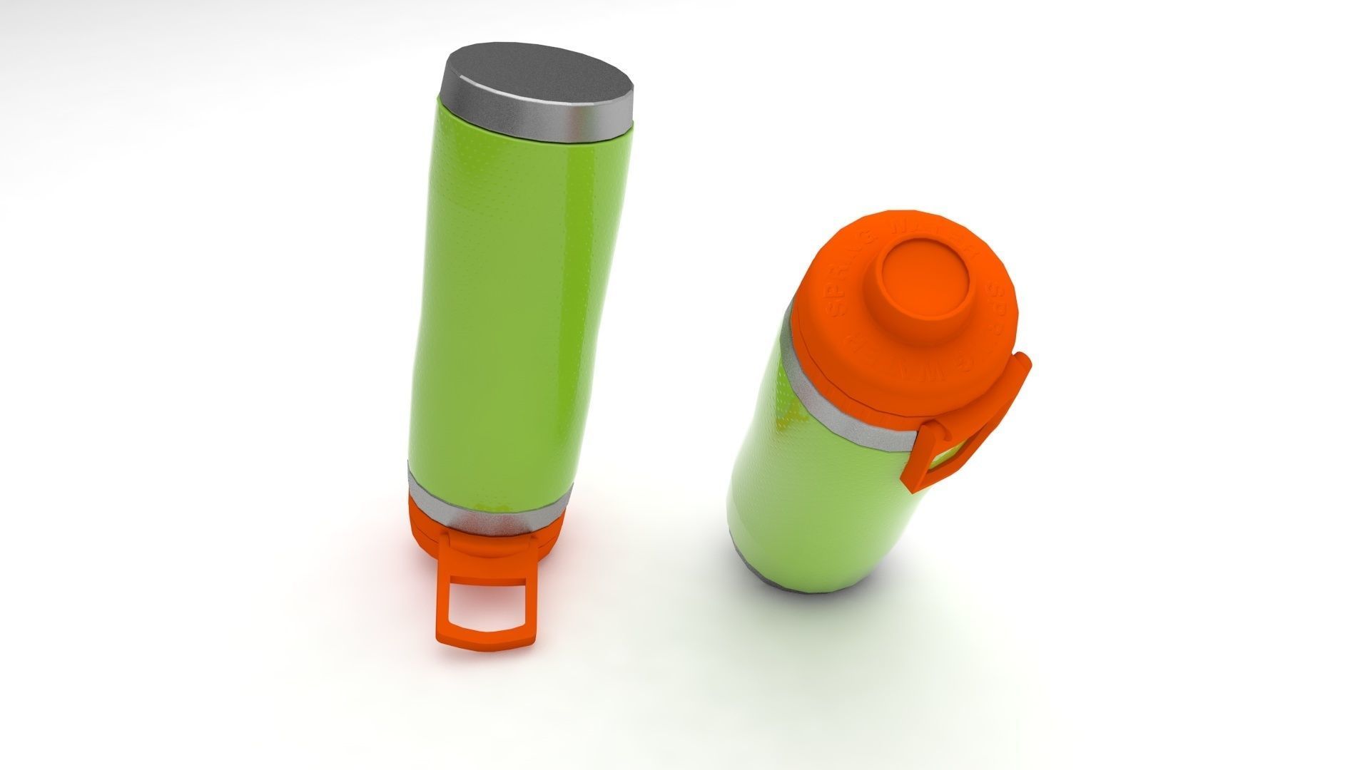 Drinking Bottle Low-poly 3D model_5