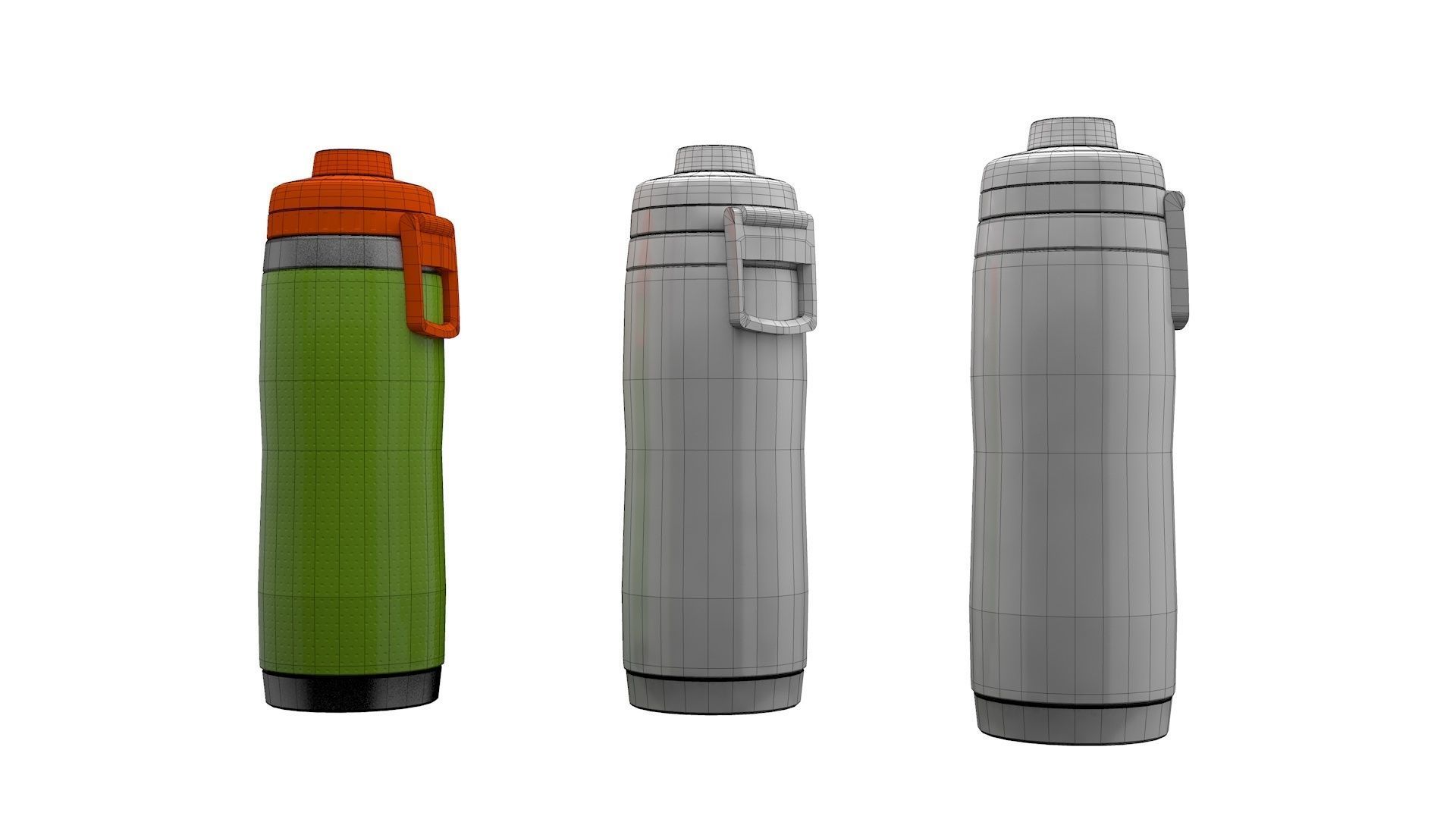 Drinking Bottle Low-poly 3D model_3