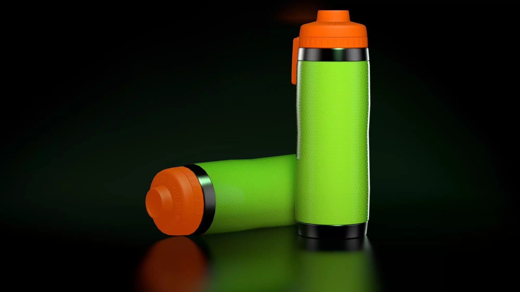 Drinking Bottle Low-poly 3D model_0