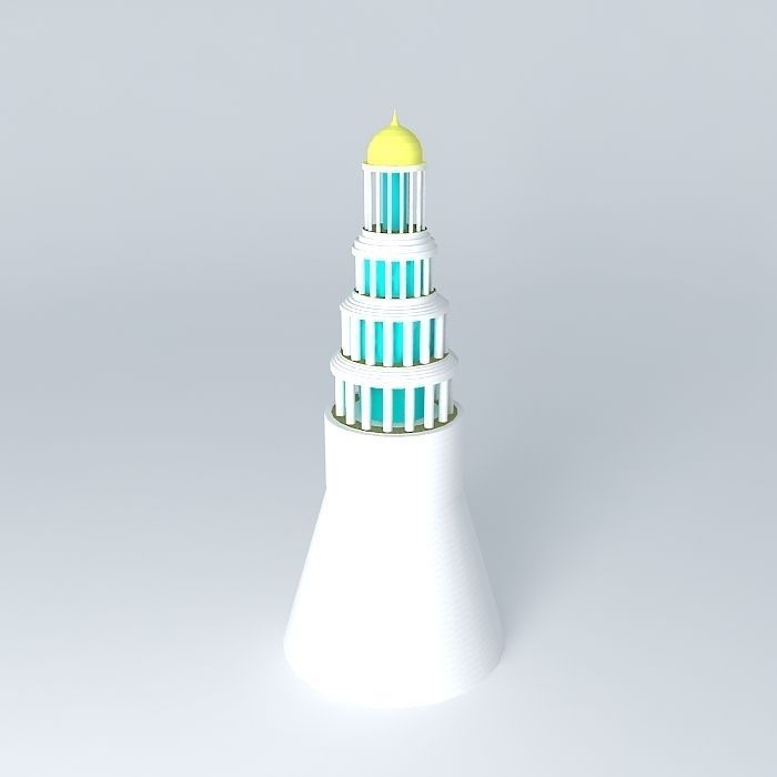 Lighthouse tower Free 3D model_2