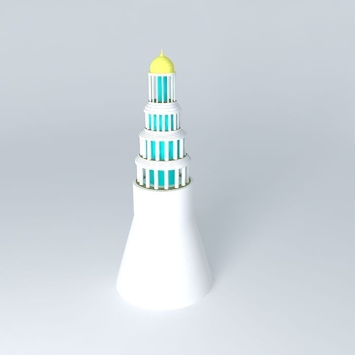 Lighthouse tower Free 3D model_1