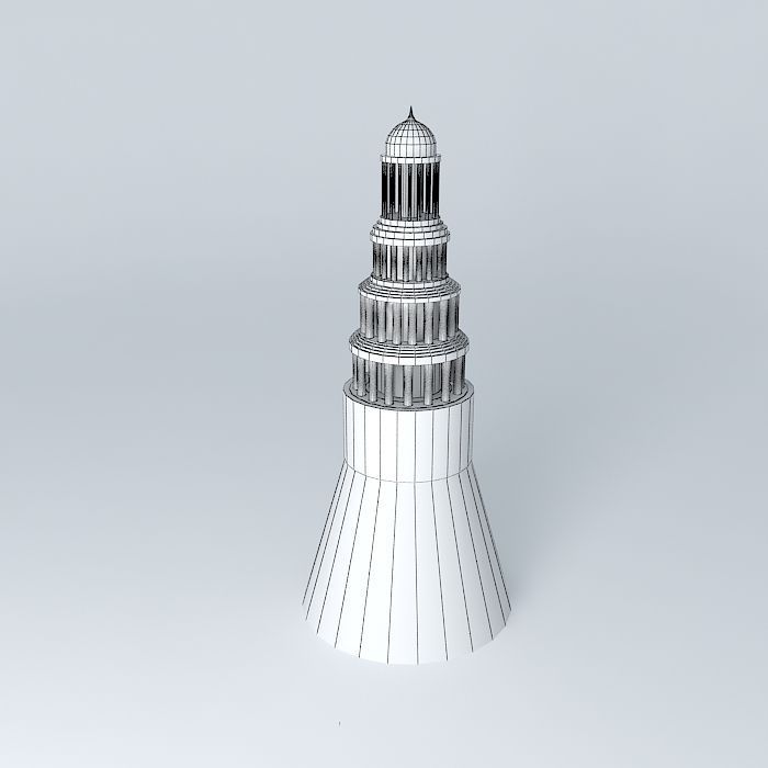 Lighthouse tower Free 3D model_3