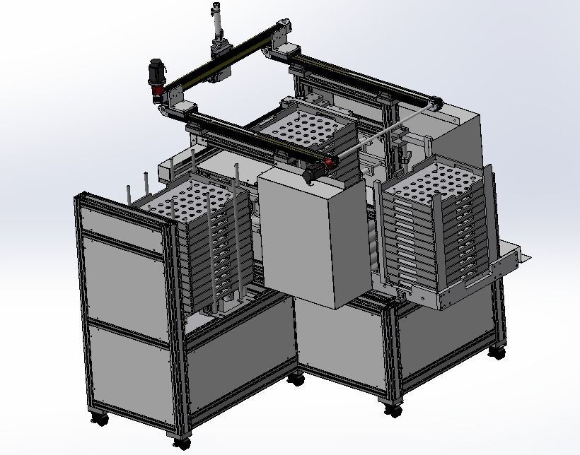 Stacking machine Low-poly 3D model_7