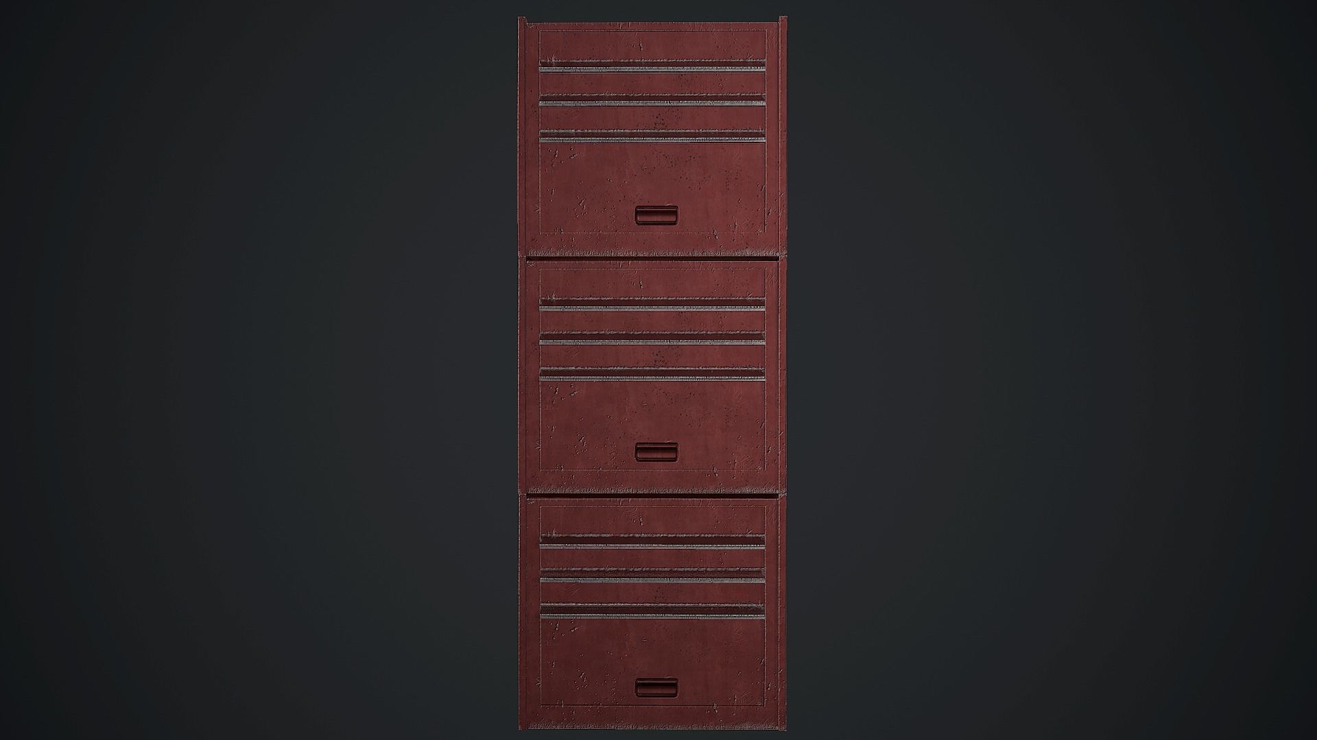 Tool Storage Unit Low-poly 3D model_1
