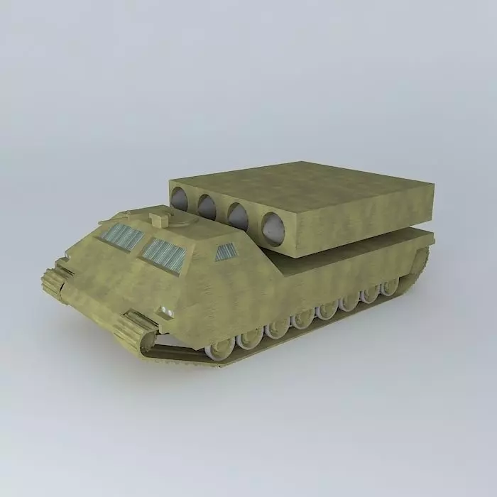 Front artillery missle system BORAN XSS 231 Free 3D model