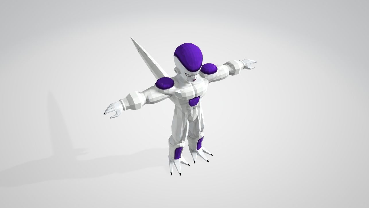 Frieza Final Form Max Power Low-poly 3D model_3