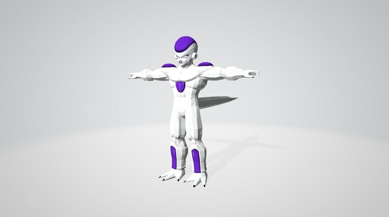 Frieza Final Form Max Power Low-poly 3D model_1