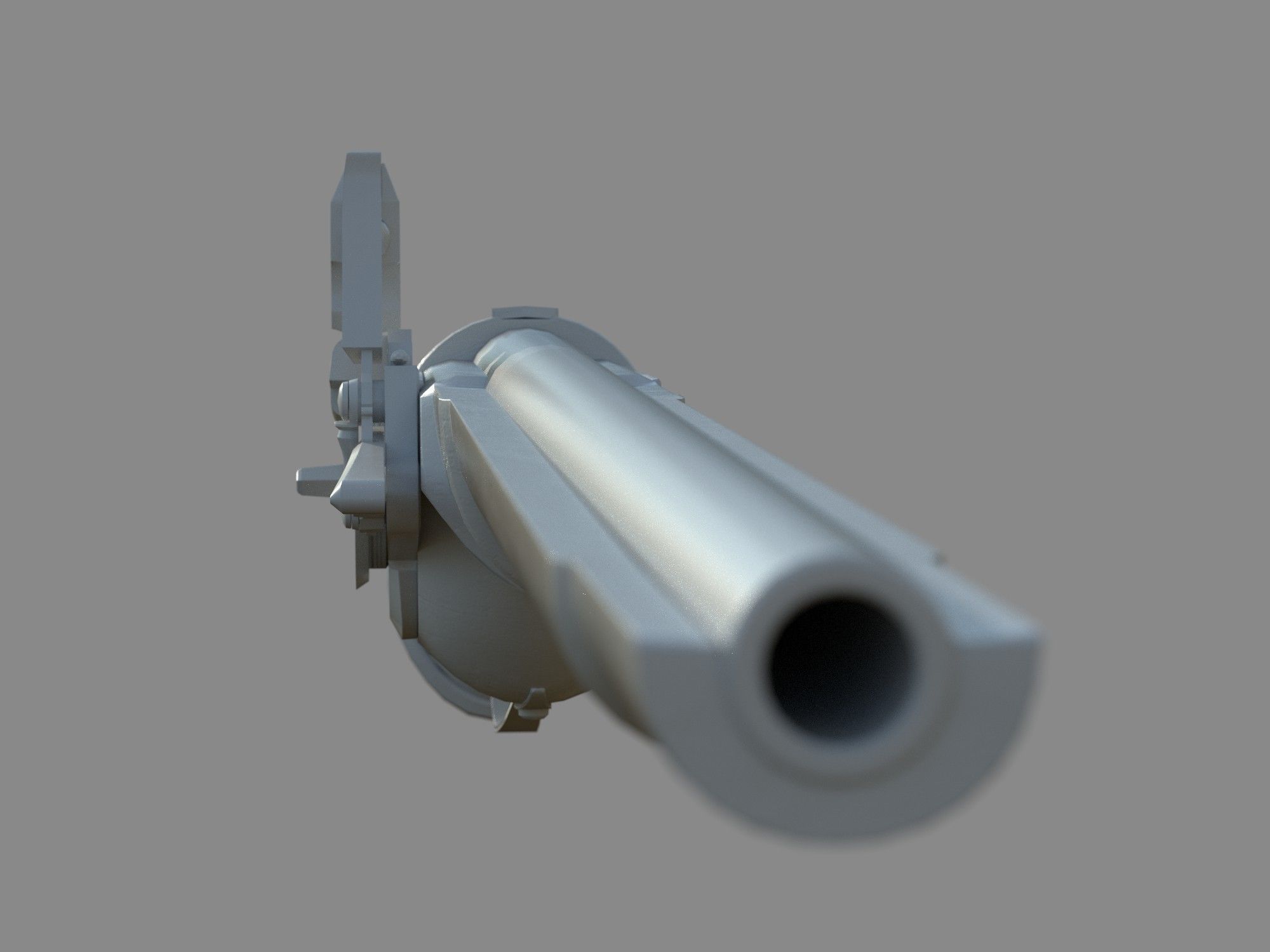 Weapon - Flintlock - German Wheellock Pistol Low-poly 3D model_36