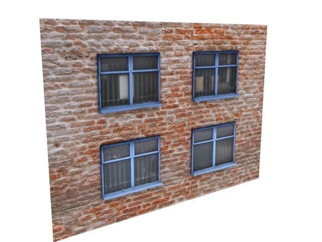 Windows set 2 Decorative Low-poly 3D model_1
