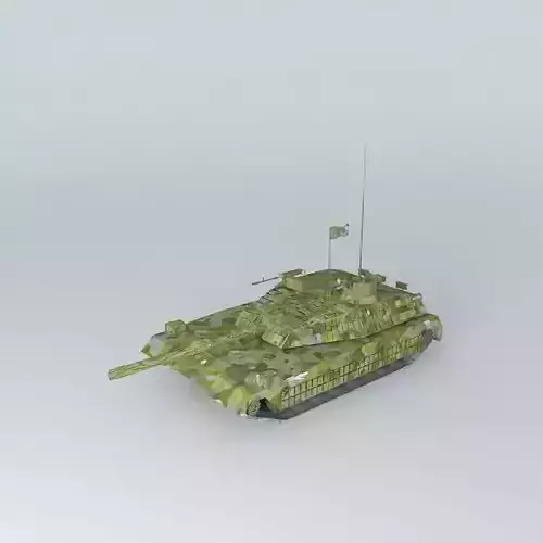 T-72 british army tank in camouflage
